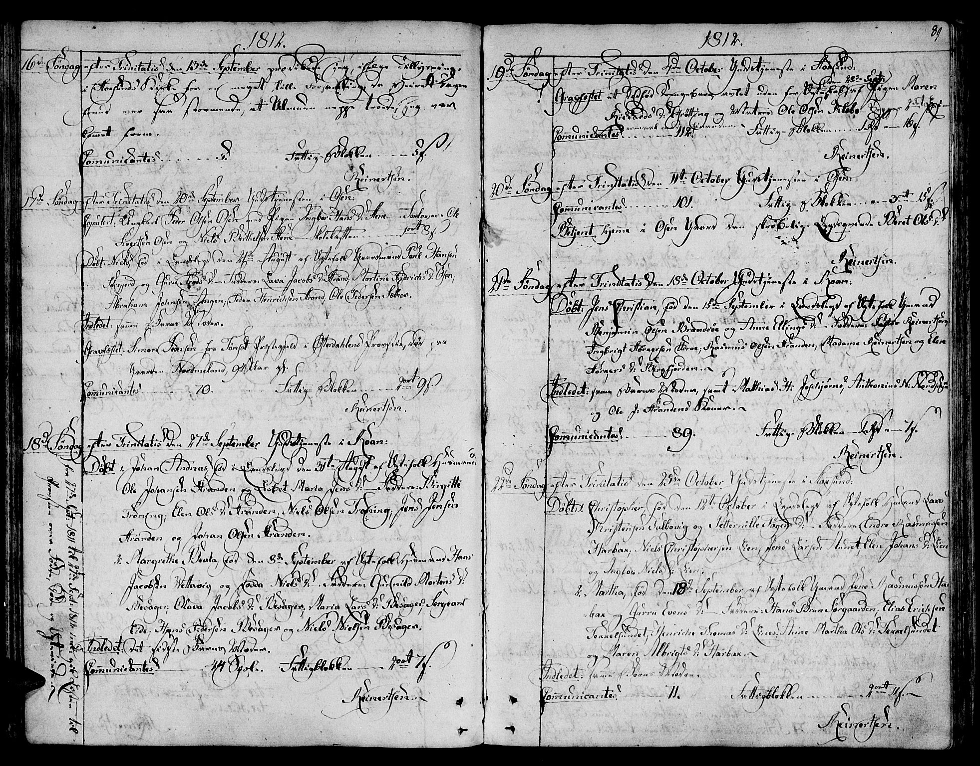 Ministerialprotokoller, klokkerbøker og fødselsregistre - Sør-Trøndelag, SAT/A-1456/657/L0701: Parish register (official) no. 657A02, 1802-1831, p. 89