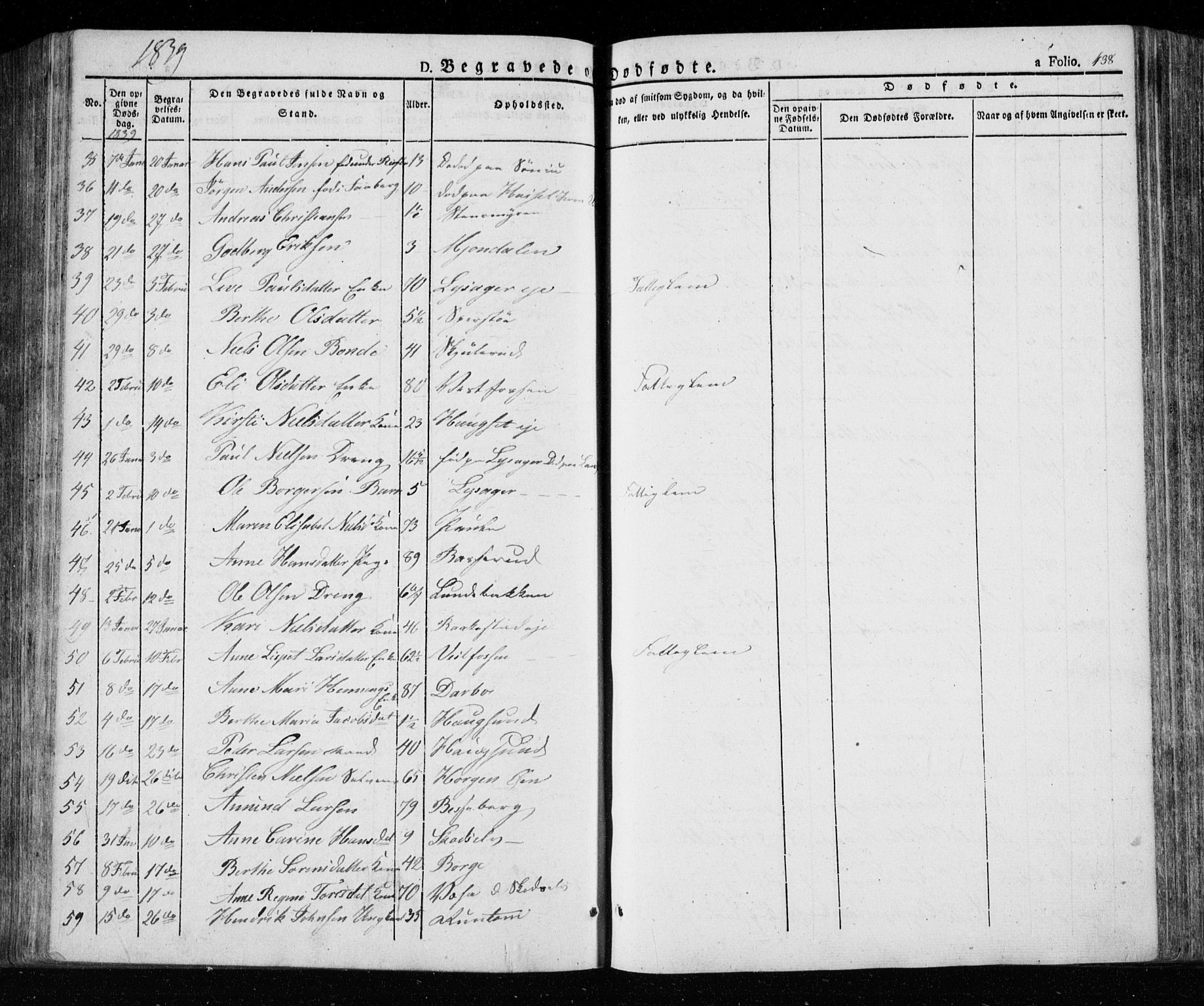 Eiker kirkebøker, AV/SAKO-A-4/F/Fa/L0013a: Parish register (official) no. I 13A, 1832-1845, p. 438