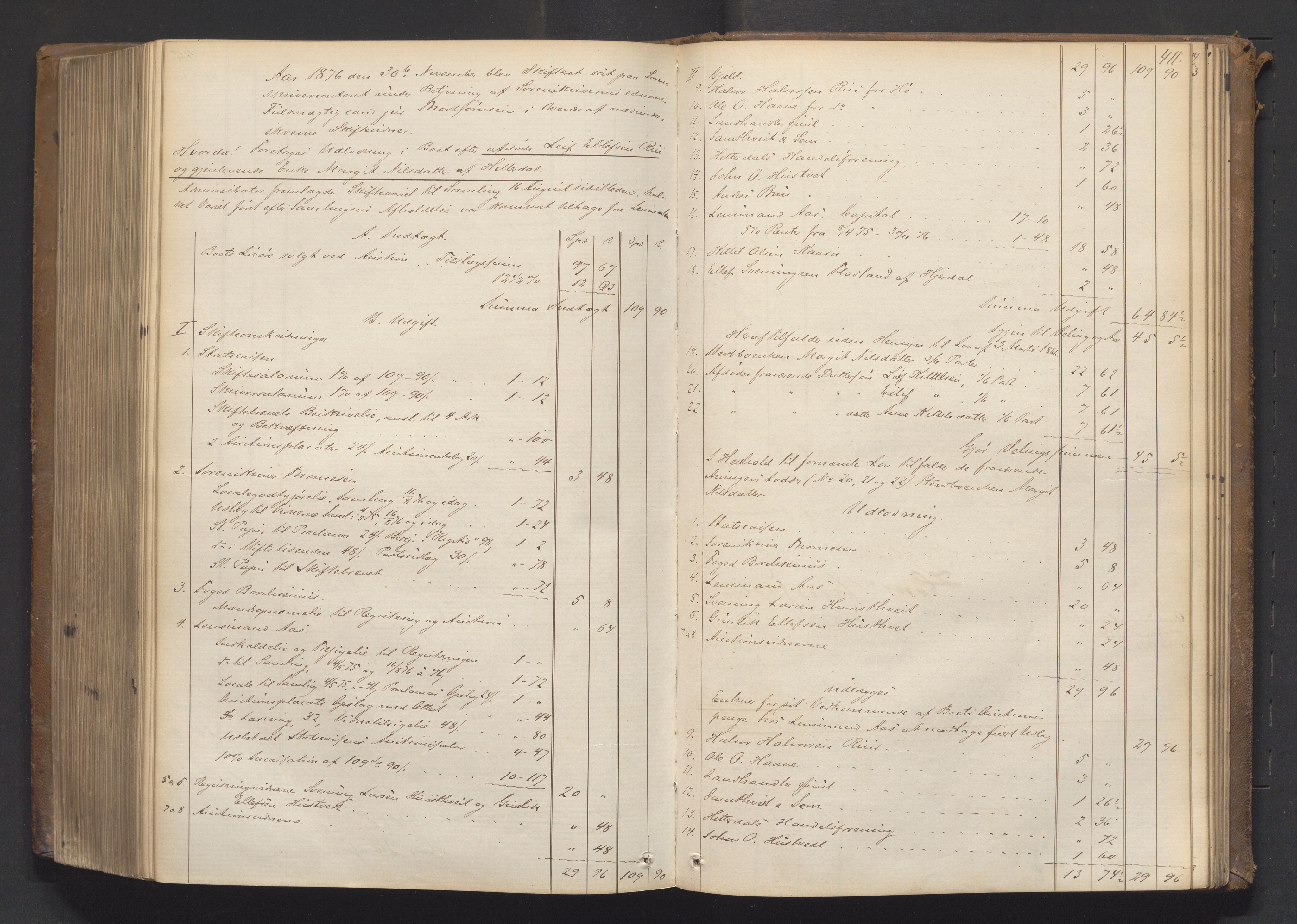 Nedre Telemark sorenskriveri, AV/SAKO-A-135/H/Hb/Hbe/L0002: Skifteutlodningsprotokoll, 1867-1878, p. 410b-411a