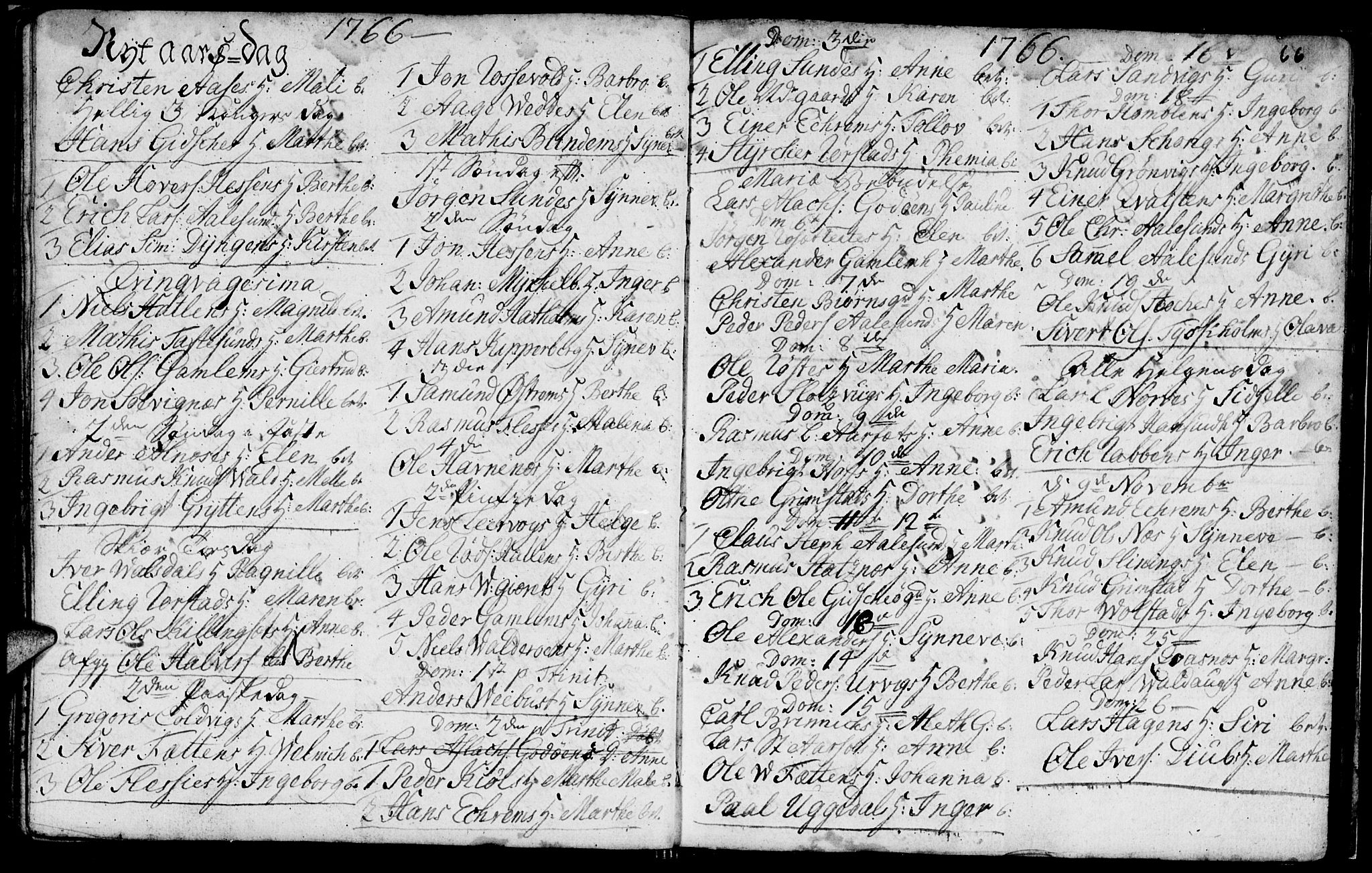 Ministerialprotokoller, klokkerbøker og fødselsregistre - Møre og Romsdal, SAT/A-1454/528/L0420: Parish register (copy) no. 528C01, 1764-1784, p. 66