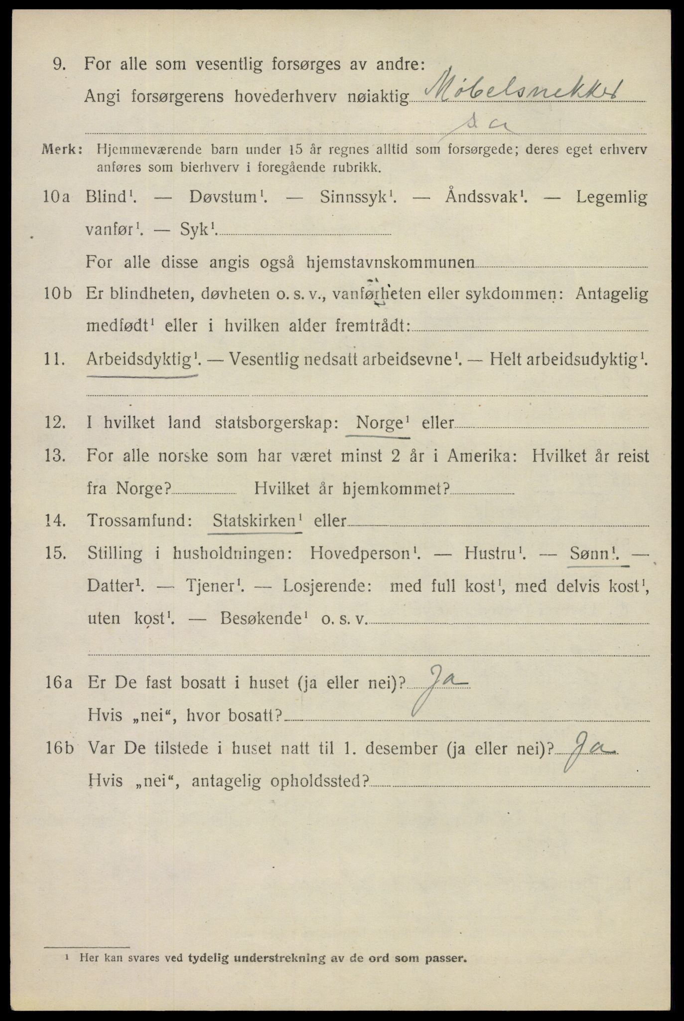 SAO, 1920 census for Spydeberg, 1920, p. 4060