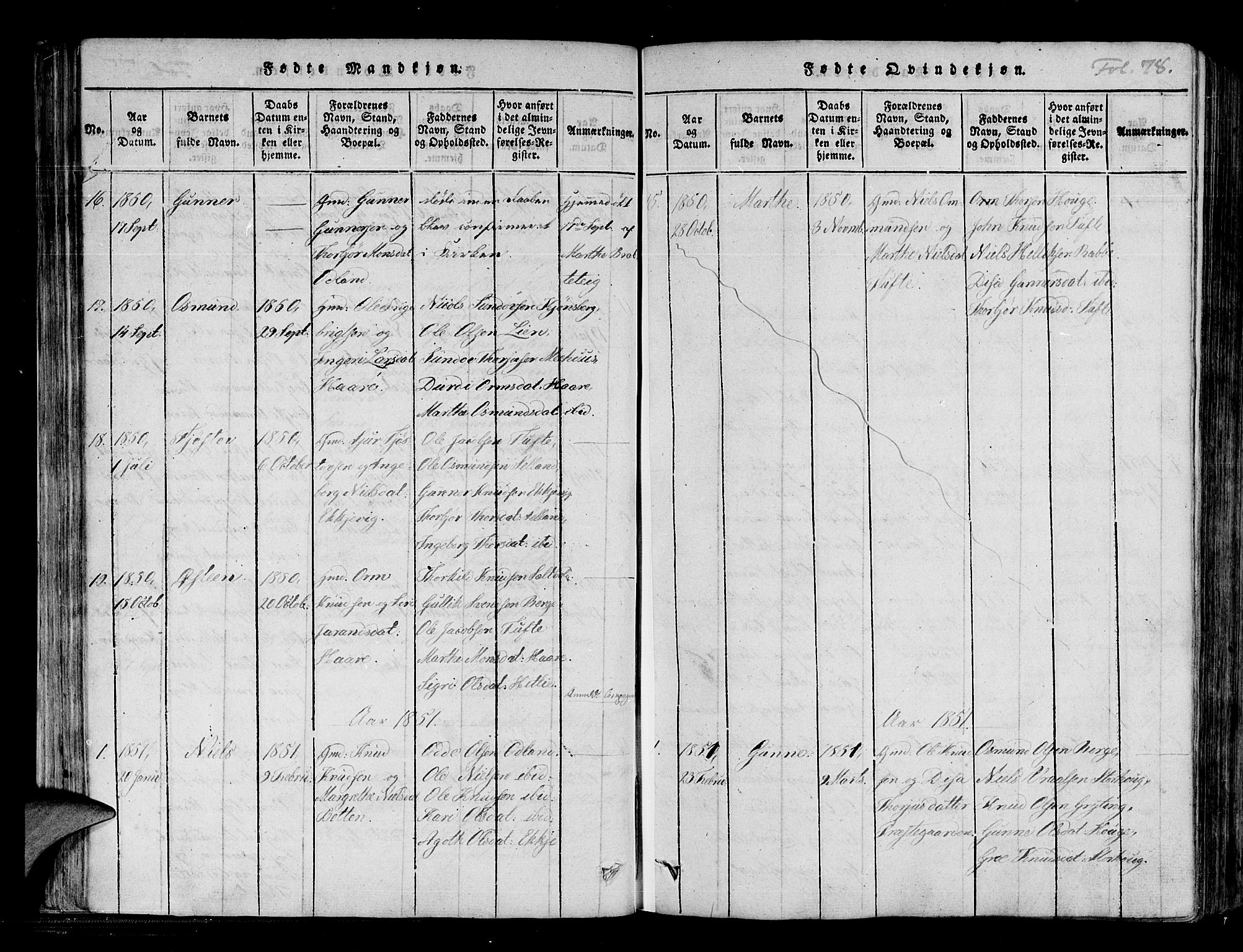 Røldal sokneprestembete, AV/SAB-A-100247: Parish register (official) no. A 2, 1817-1856, p. 78