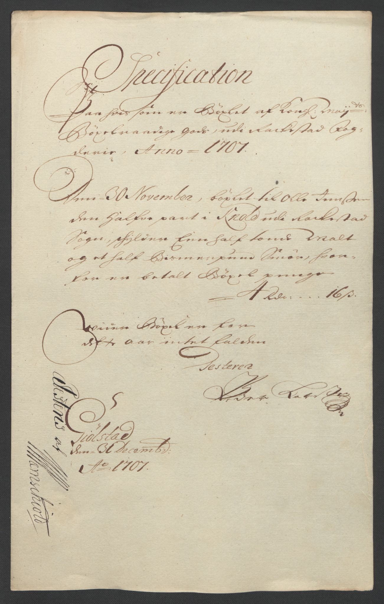 Rentekammeret inntil 1814, Reviderte regnskaper, Fogderegnskap, AV/RA-EA-4092/R07/L0299: Fogderegnskap Rakkestad, Heggen og Frøland, 1707, p. 26