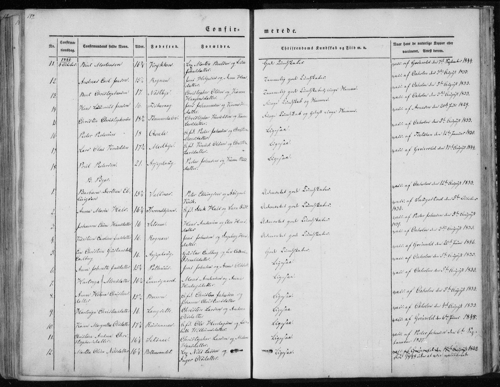 Ministerialprotokoller, klokkerbøker og fødselsregistre - Nordland, AV/SAT-A-1459/847/L0666: Parish register (official) no. 847A06, 1842-1871, p. 199