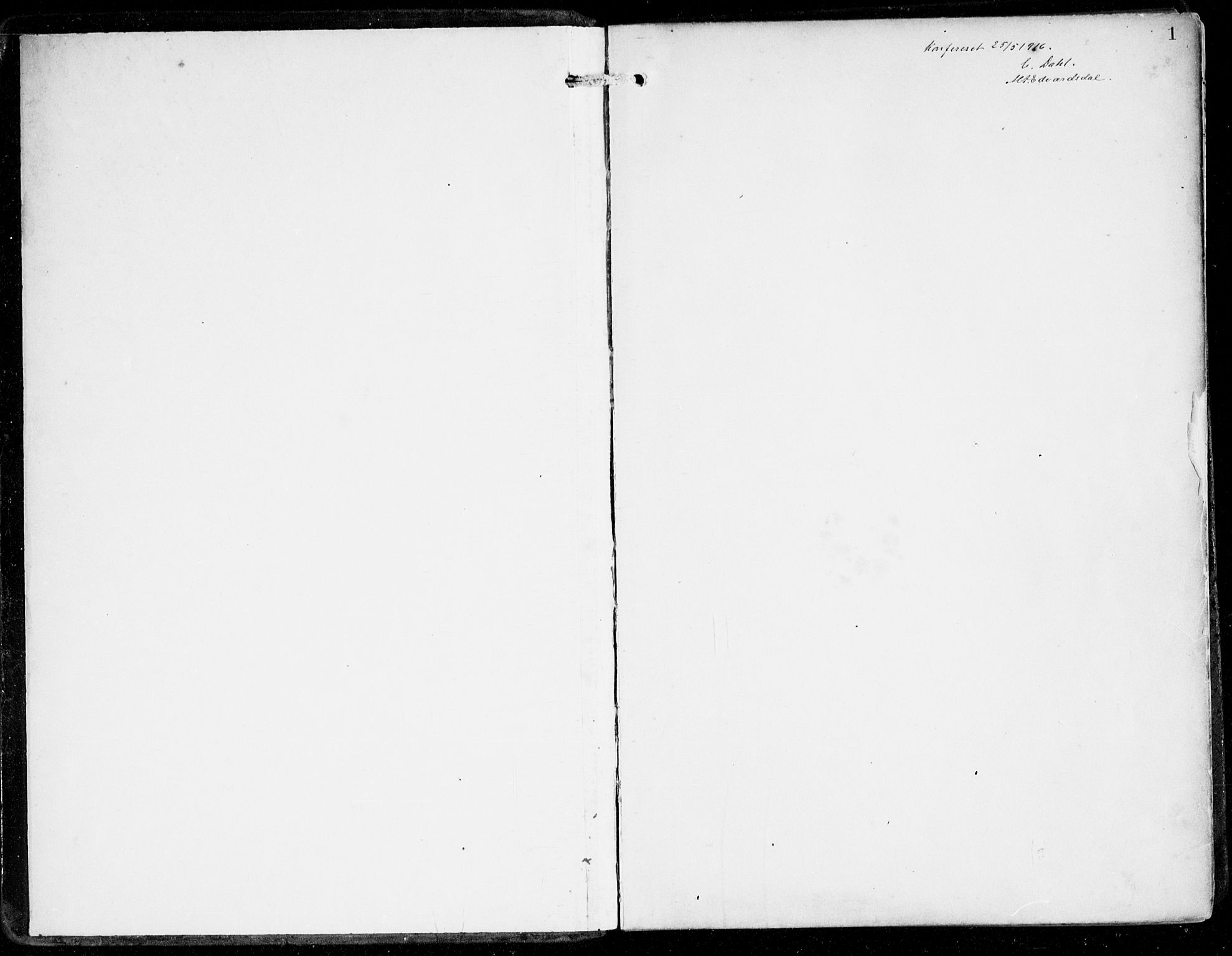 Hamre sokneprestembete, SAB/A-75501/H/Ha/Haa/Haad/L0002: Parish register (official) no. D 2, 1899-1916, p. 1