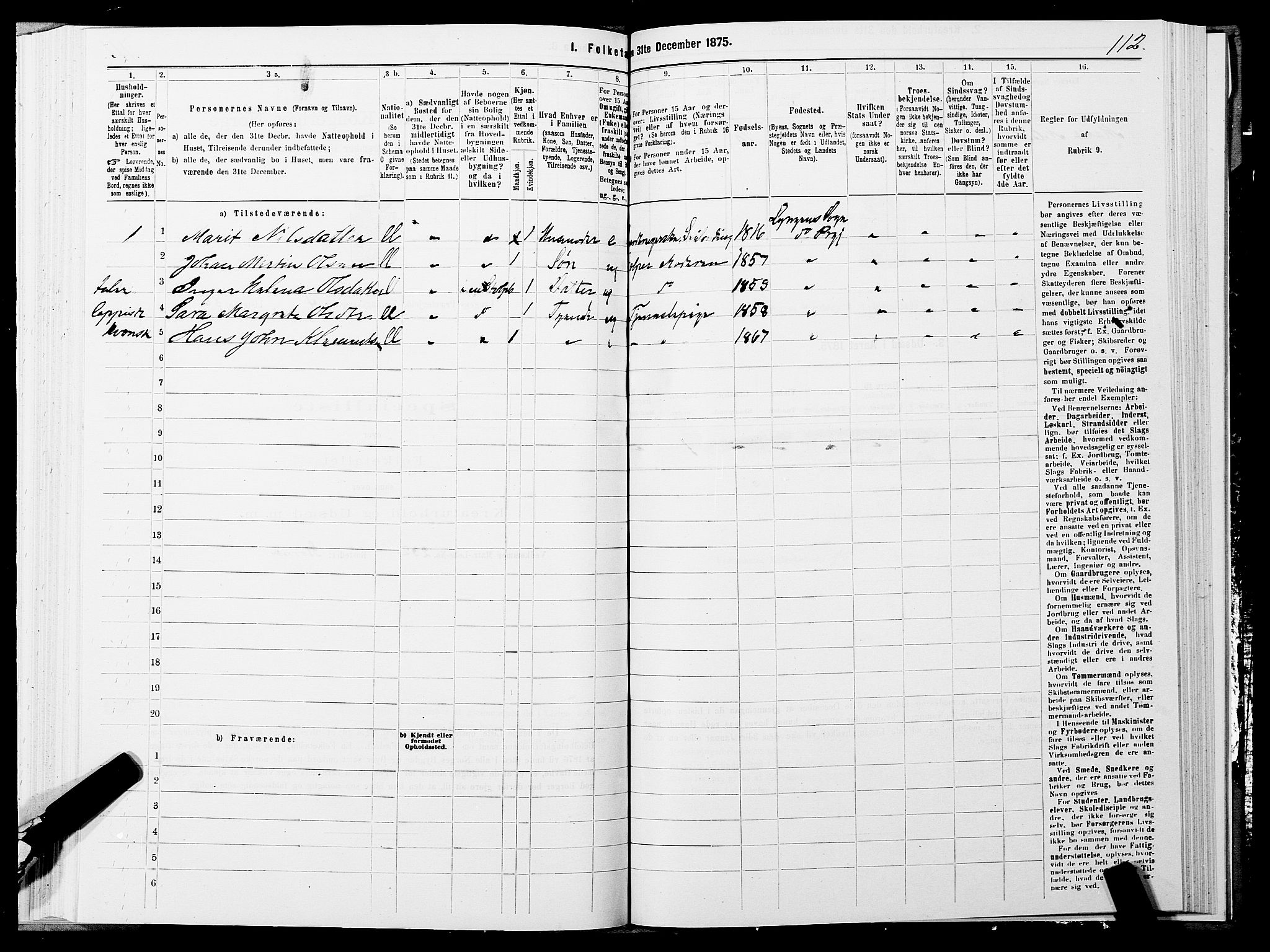 SATØ, 1875 census for 1938P Lyngen, 1875, p. 4112