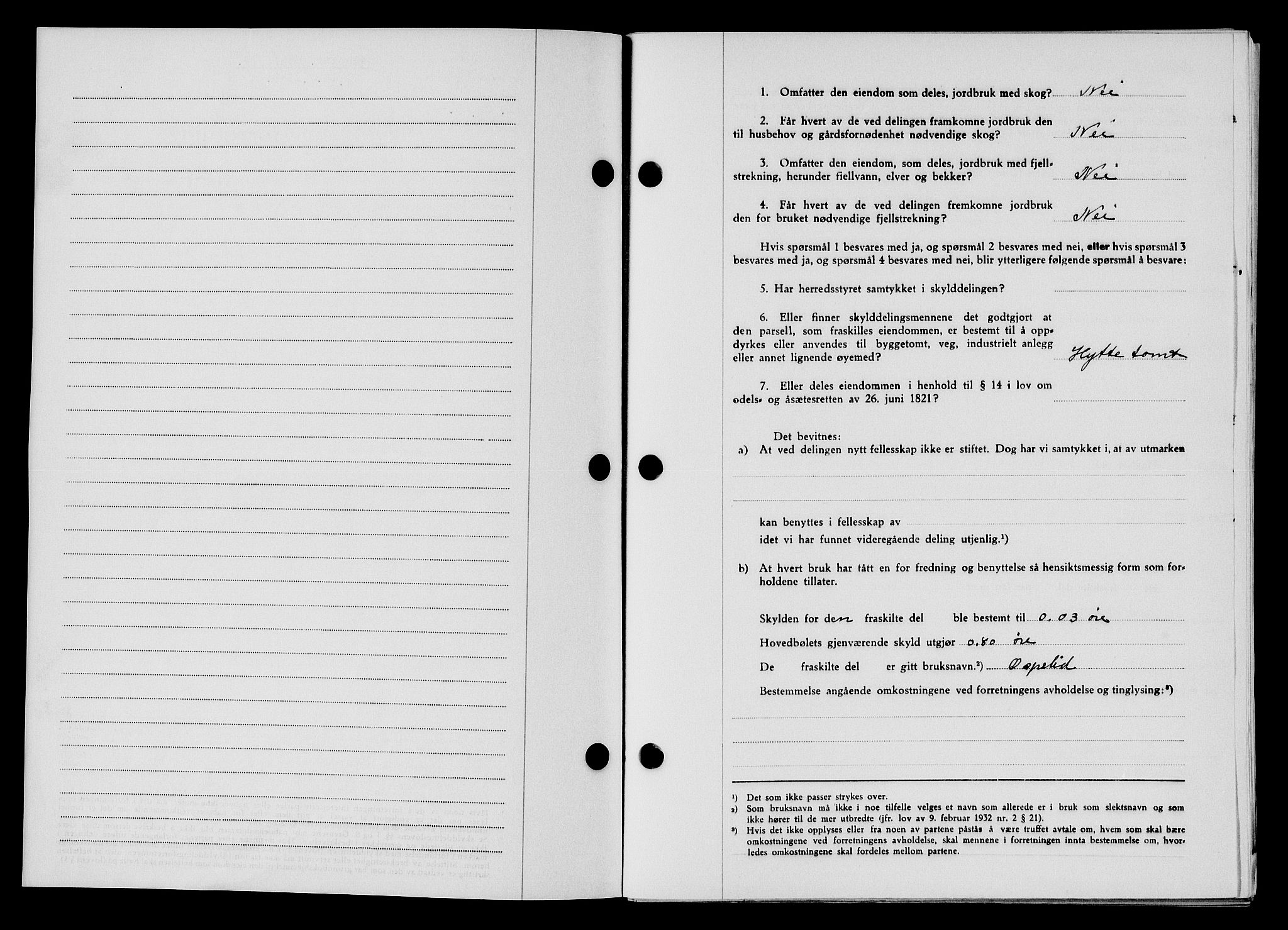 Flekkefjord sorenskriveri, AV/SAK-1221-0001/G/Gb/Gba/L0065: Mortgage book no. A-13, 1949-1949, Diary no: : 685/1949