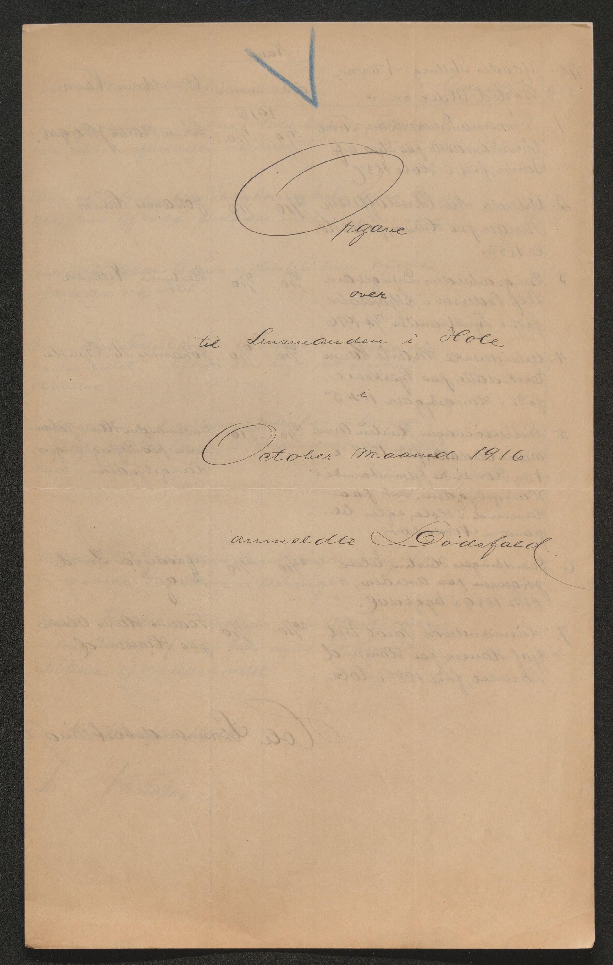 Ringerike sorenskriveri, AV/SAKO-A-105/H/Ha/Hab/L0019: Dødsfallslister Hole, 1842-1917