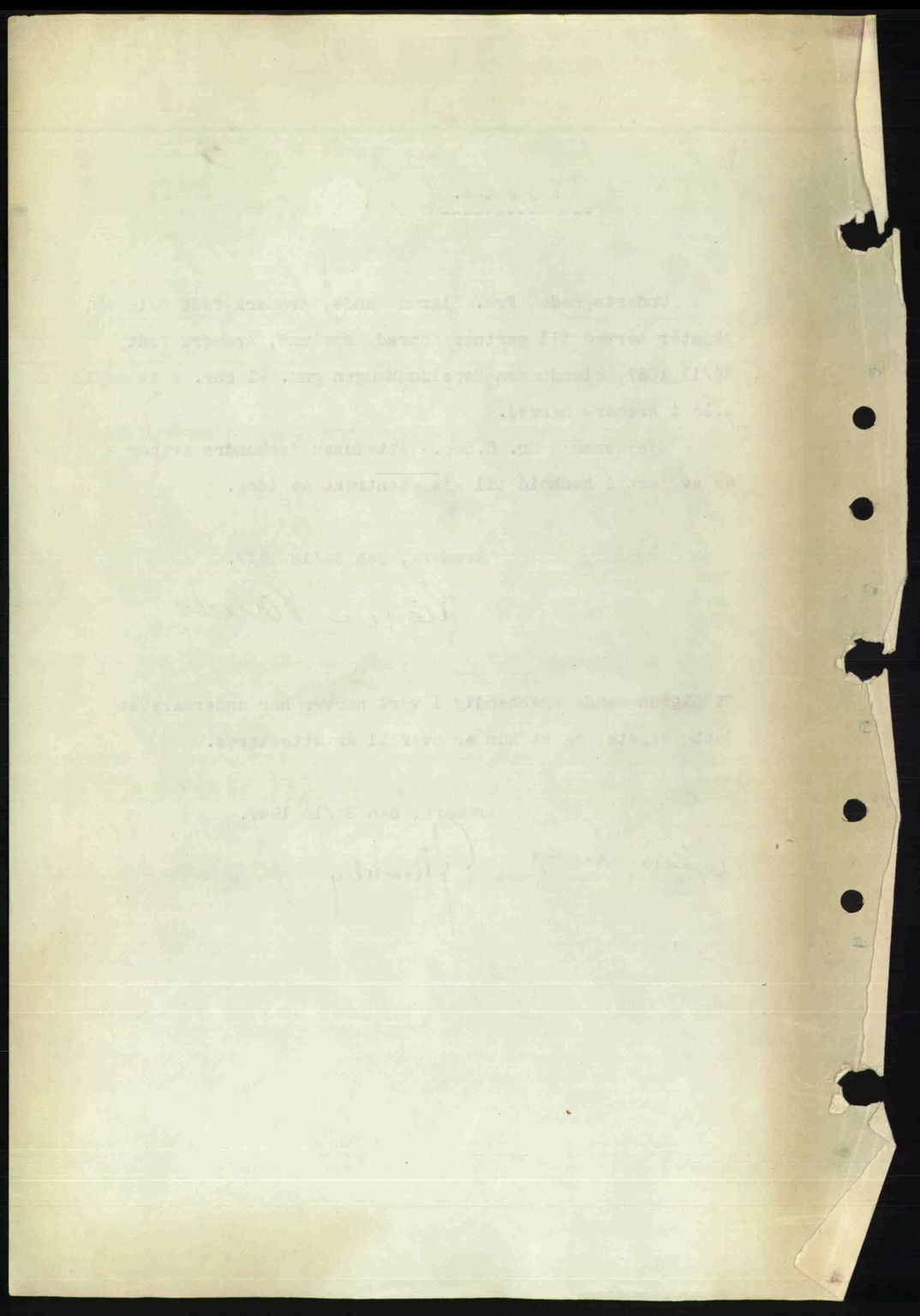 Idd og Marker sorenskriveri, SAO/A-10283/G/Gb/Gbb/L0009: Mortgage book no. A9, 1946-1947, Diary no: : 1612/1947
