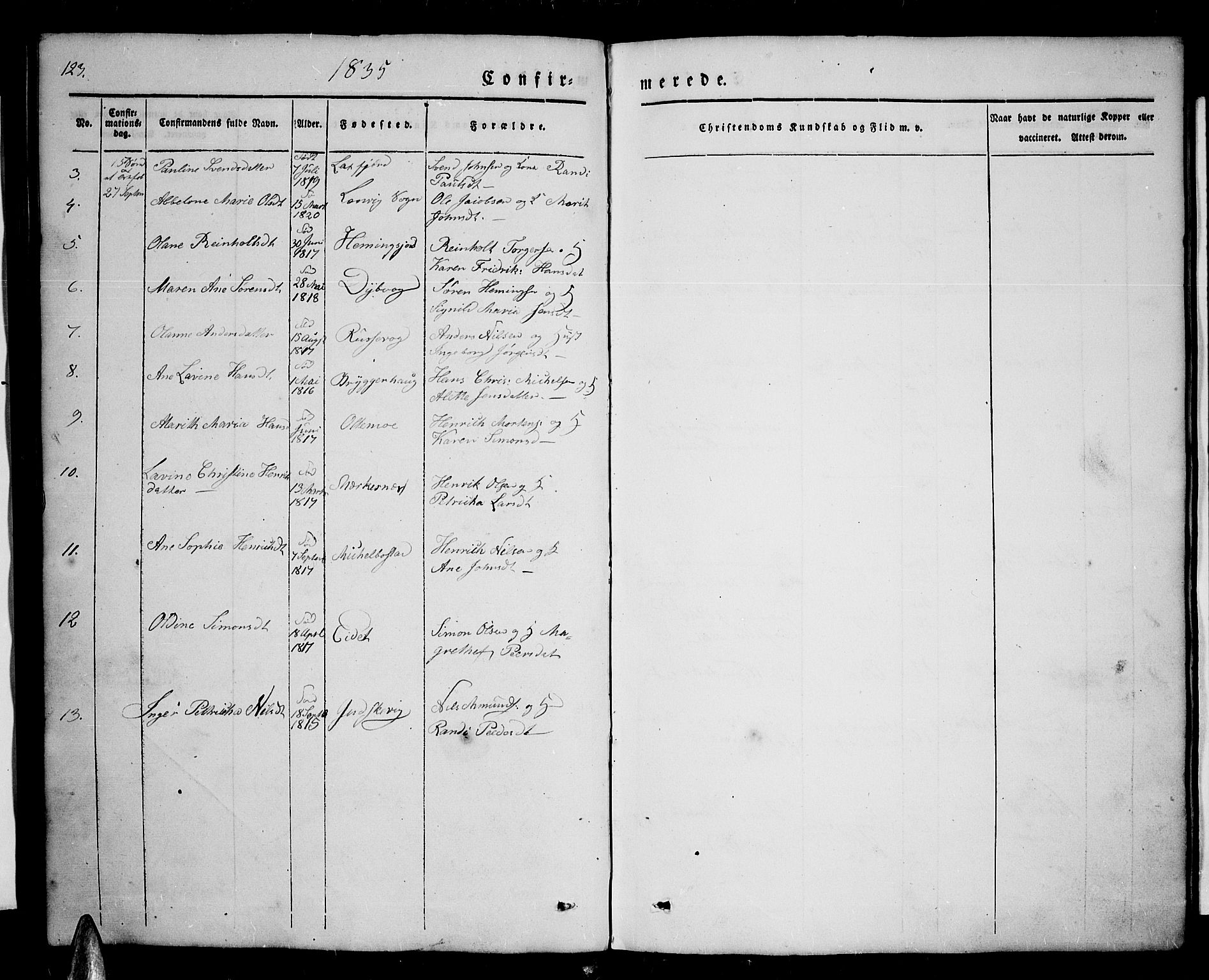 Tranøy sokneprestkontor, AV/SATØ-S-1313/I/Ia/Iab/L0001klokker: Parish register (copy) no. 1, 1835-1853, p. 123