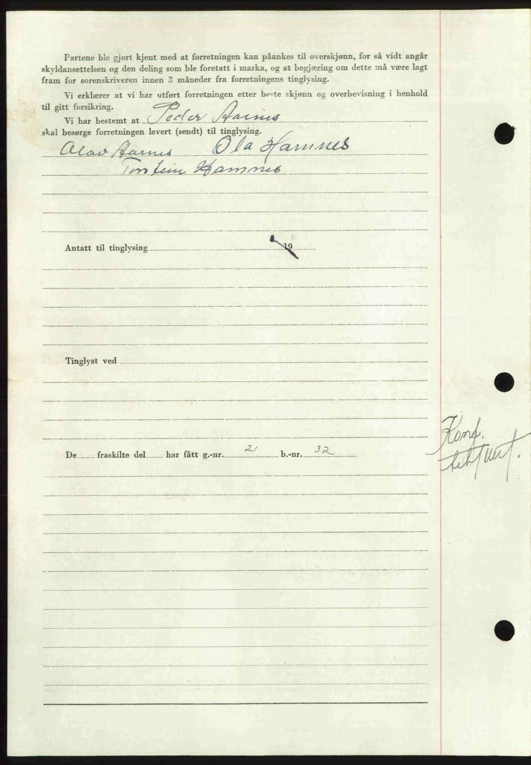 Nordmøre sorenskriveri, AV/SAT-A-4132/1/2/2Ca: Mortgage book no. A116, 1950-1950, Diary no: : 3477/1950