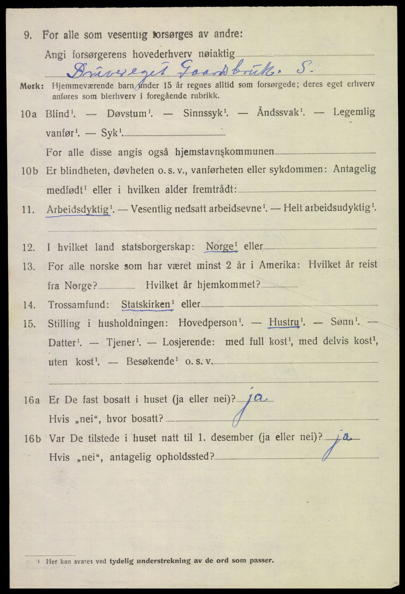 SAK, 1920 census for Birkenes, 1920, p. 788