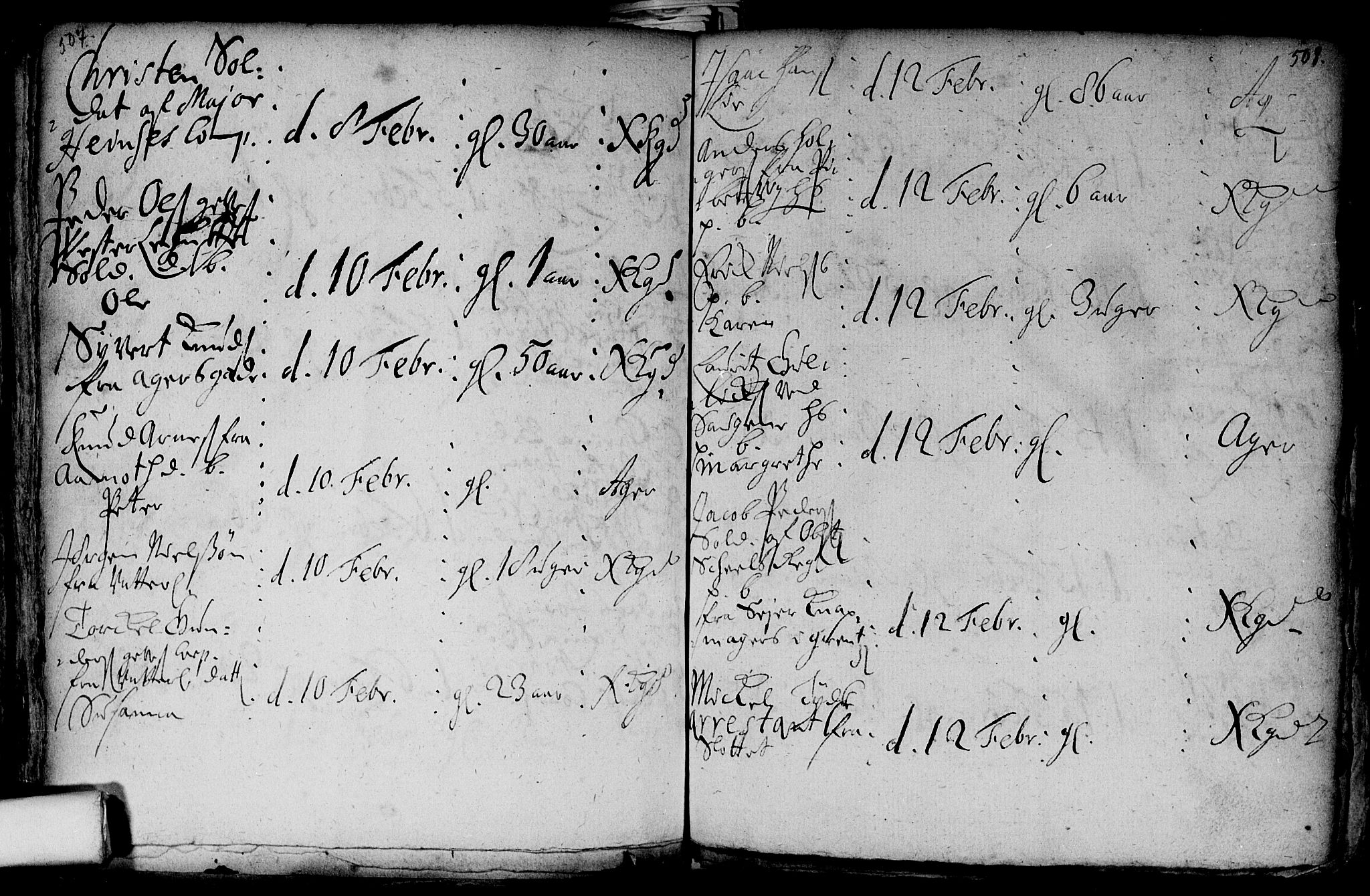 Aker prestekontor kirkebøker, AV/SAO-A-10861/F/L0002: Parish register (official) no. 2, 1714-1720, p. 507-508