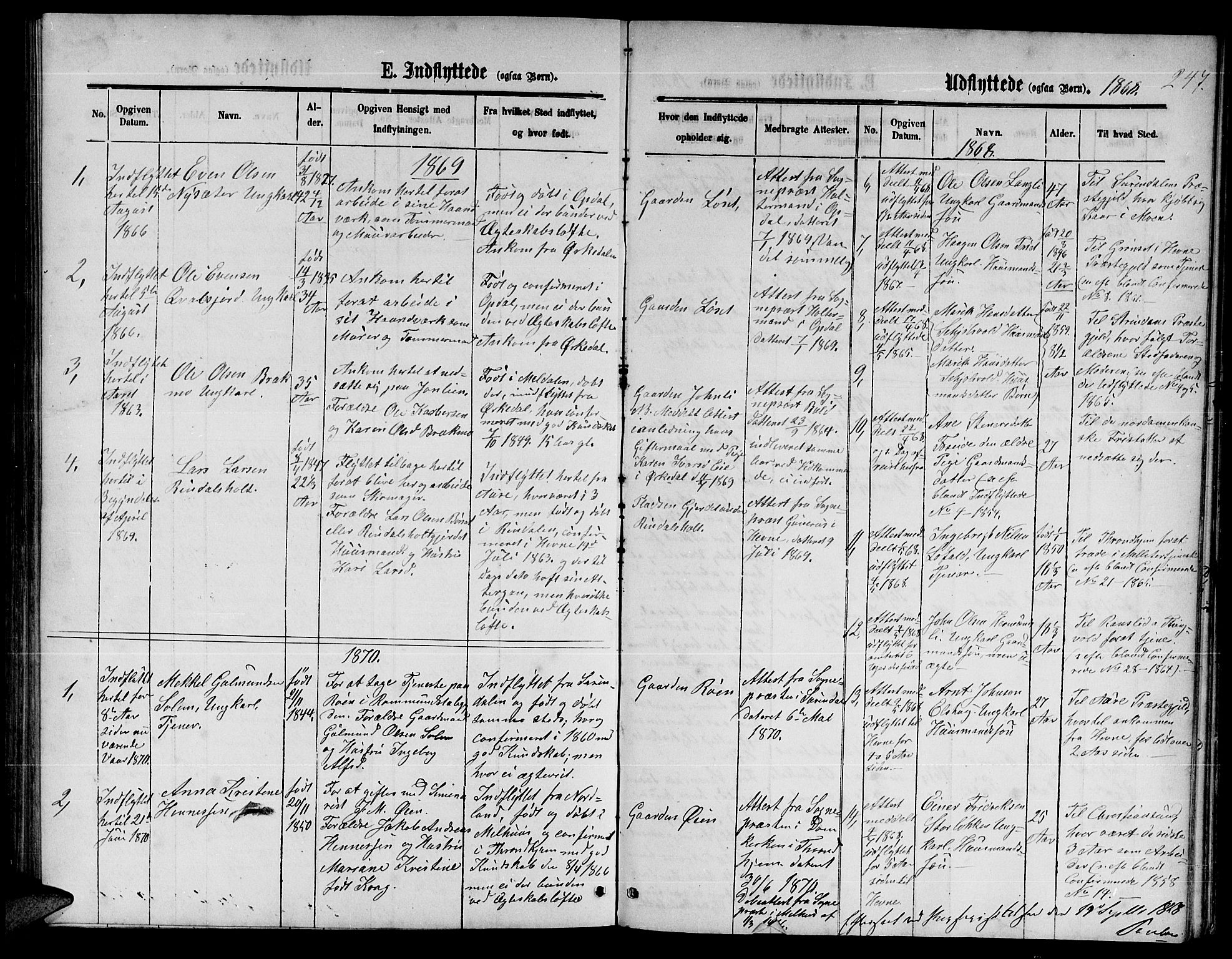 Ministerialprotokoller, klokkerbøker og fødselsregistre - Møre og Romsdal, AV/SAT-A-1454/598/L1076: Parish register (copy) no. 598C01, 1867-1878, p. 247