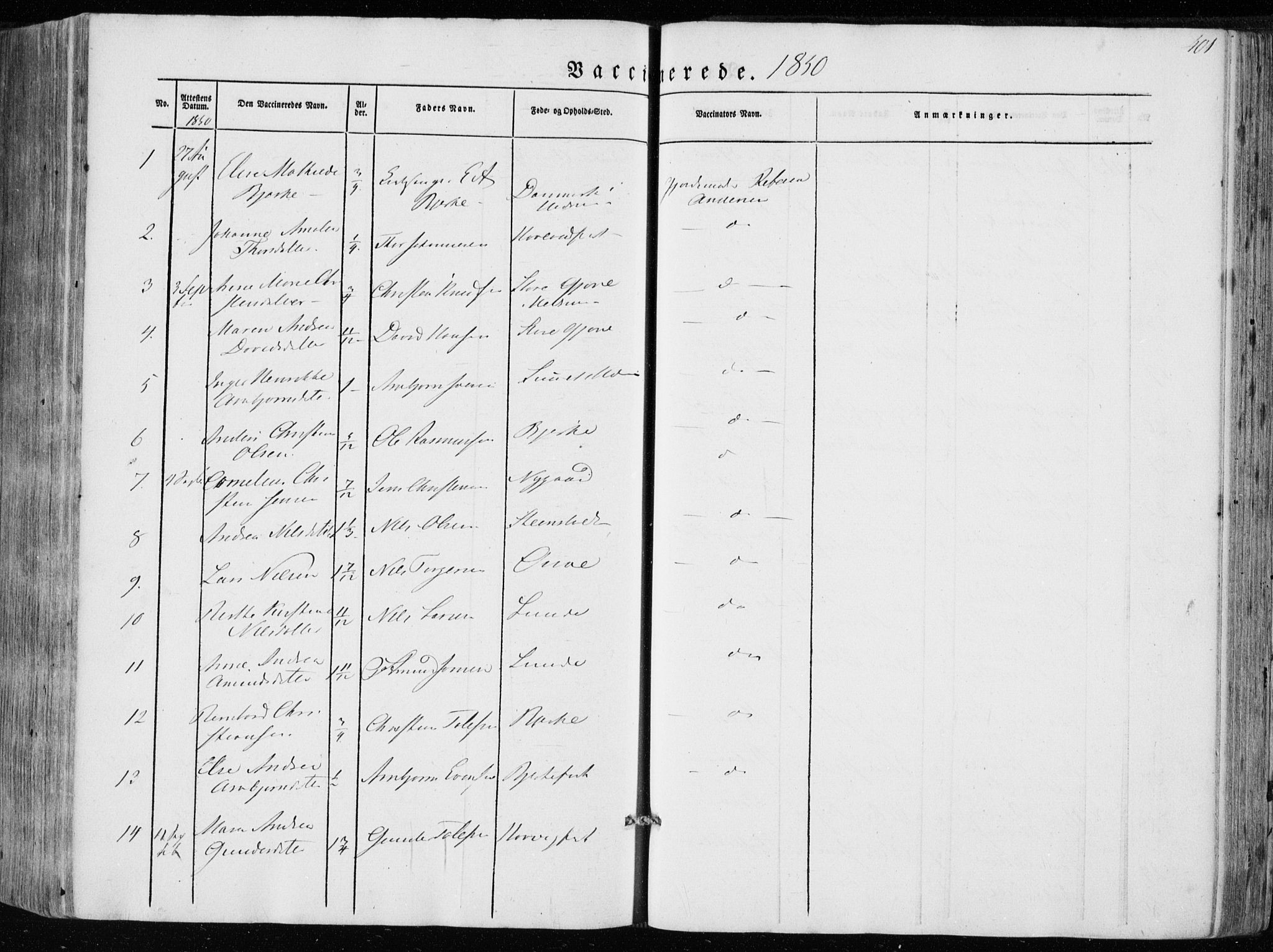 Hedrum kirkebøker, AV/SAKO-A-344/F/Fa/L0006: Parish register (official) no. I 6, 1849-1857, p. 401