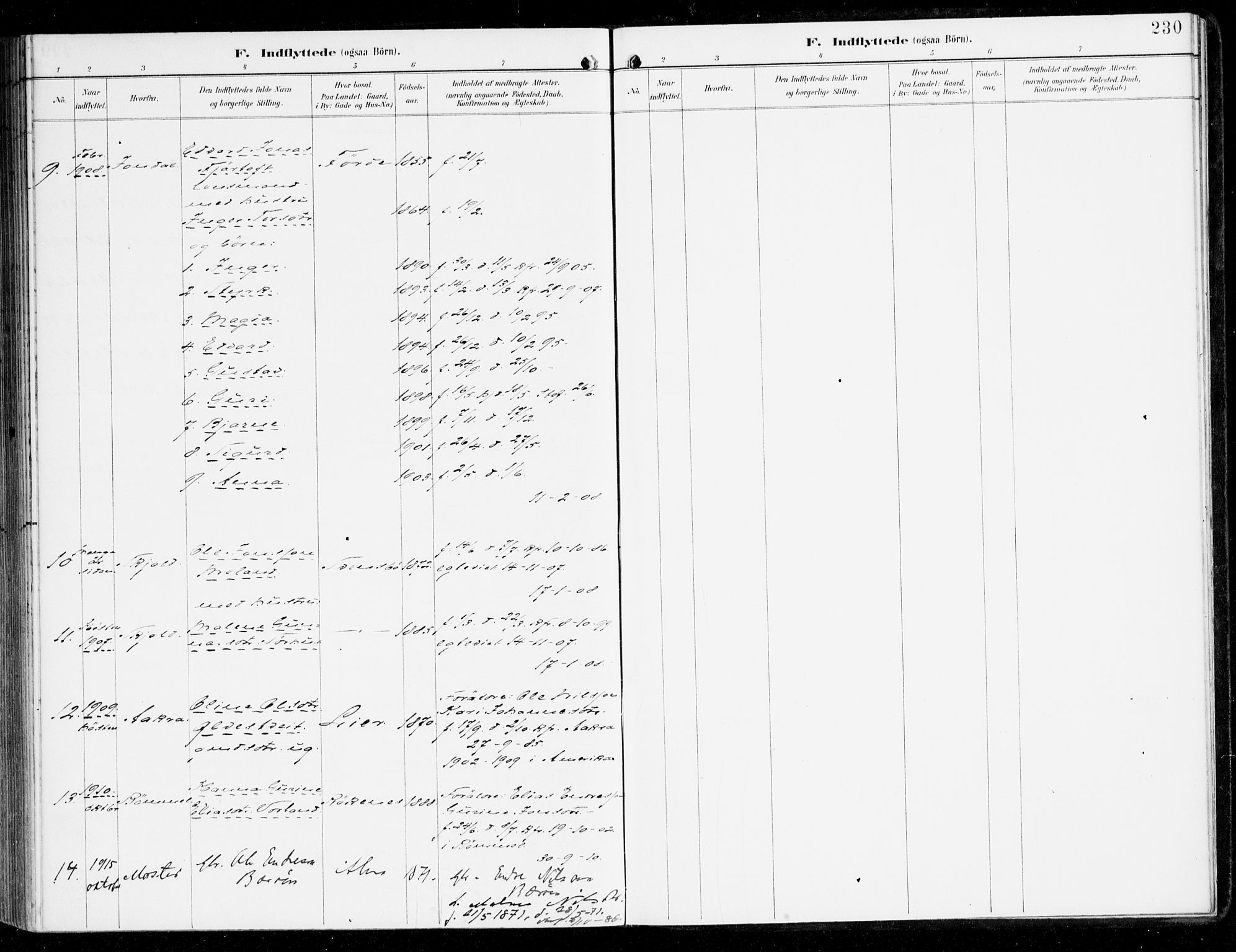 Sveio Sokneprestembete, AV/SAB-A-78501/H/Haa: Parish register (official) no. D 2, 1894-1916, p. 230