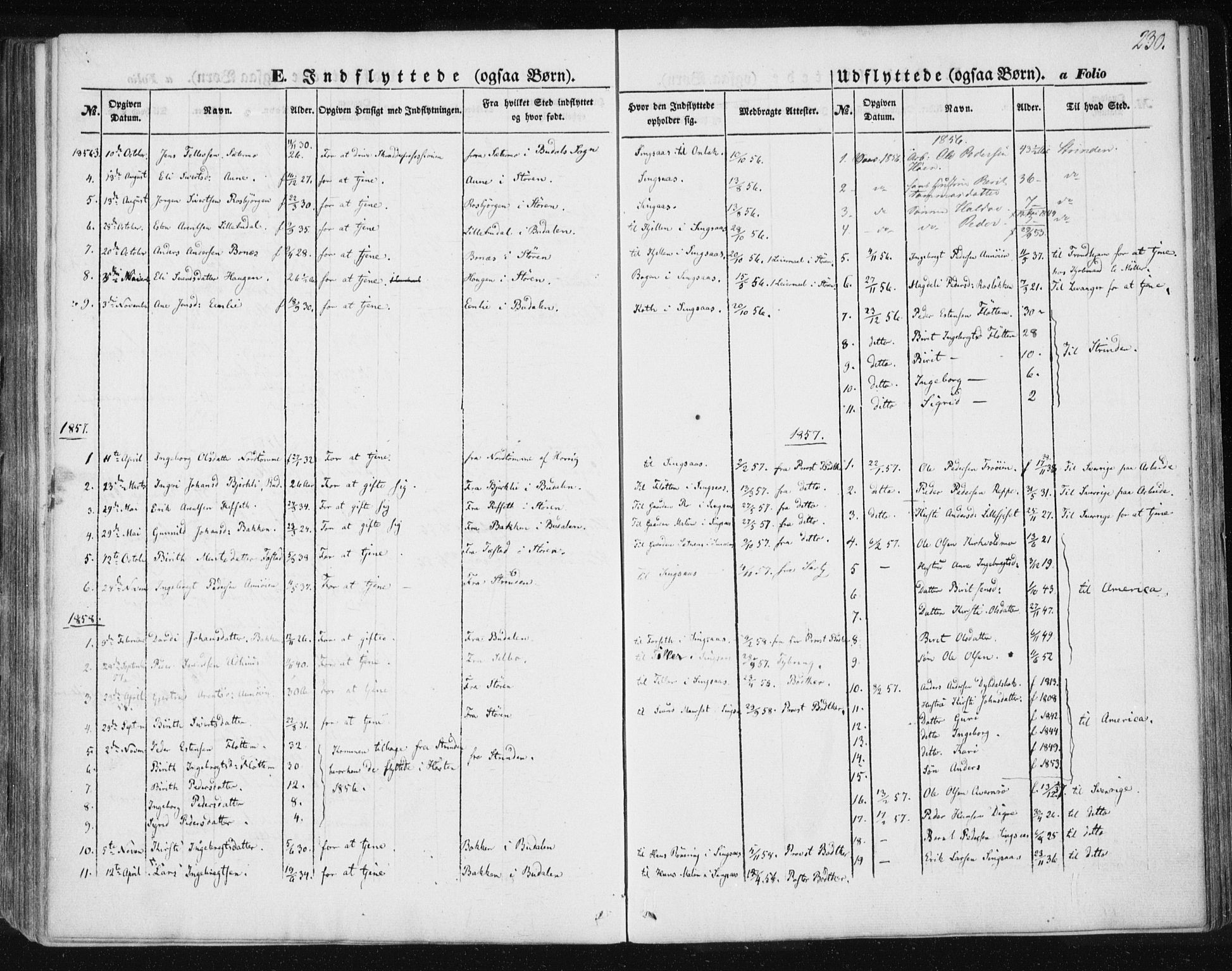 Ministerialprotokoller, klokkerbøker og fødselsregistre - Sør-Trøndelag, SAT/A-1456/685/L0964: Parish register (official) no. 685A06 /2, 1846-1859, p. 230