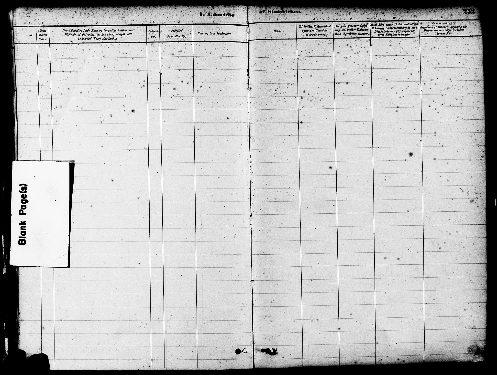 Eigersund sokneprestkontor, AV/SAST-A-101807/S08/L0017: Parish register (official) no. A 14, 1879-1892, p. 252