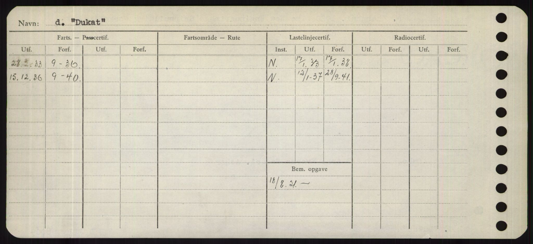 Sjøfartsdirektoratet med forløpere, Skipsmålingen, RA/S-1627/H/Hd/L0008: Fartøy, C-D, p. 688