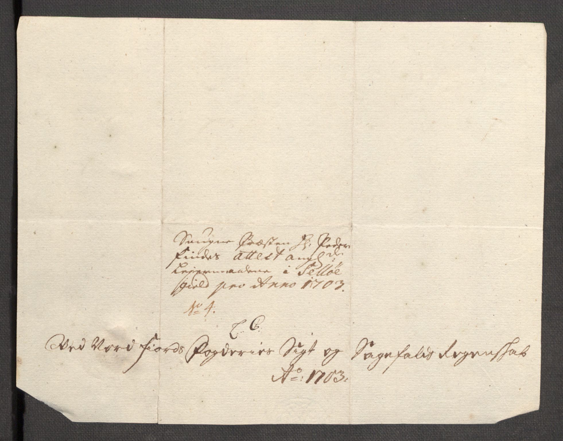 Rentekammeret inntil 1814, Reviderte regnskaper, Fogderegnskap, AV/RA-EA-4092/R53/L3427: Fogderegnskap Sunn- og Nordfjord, 1703, p. 241