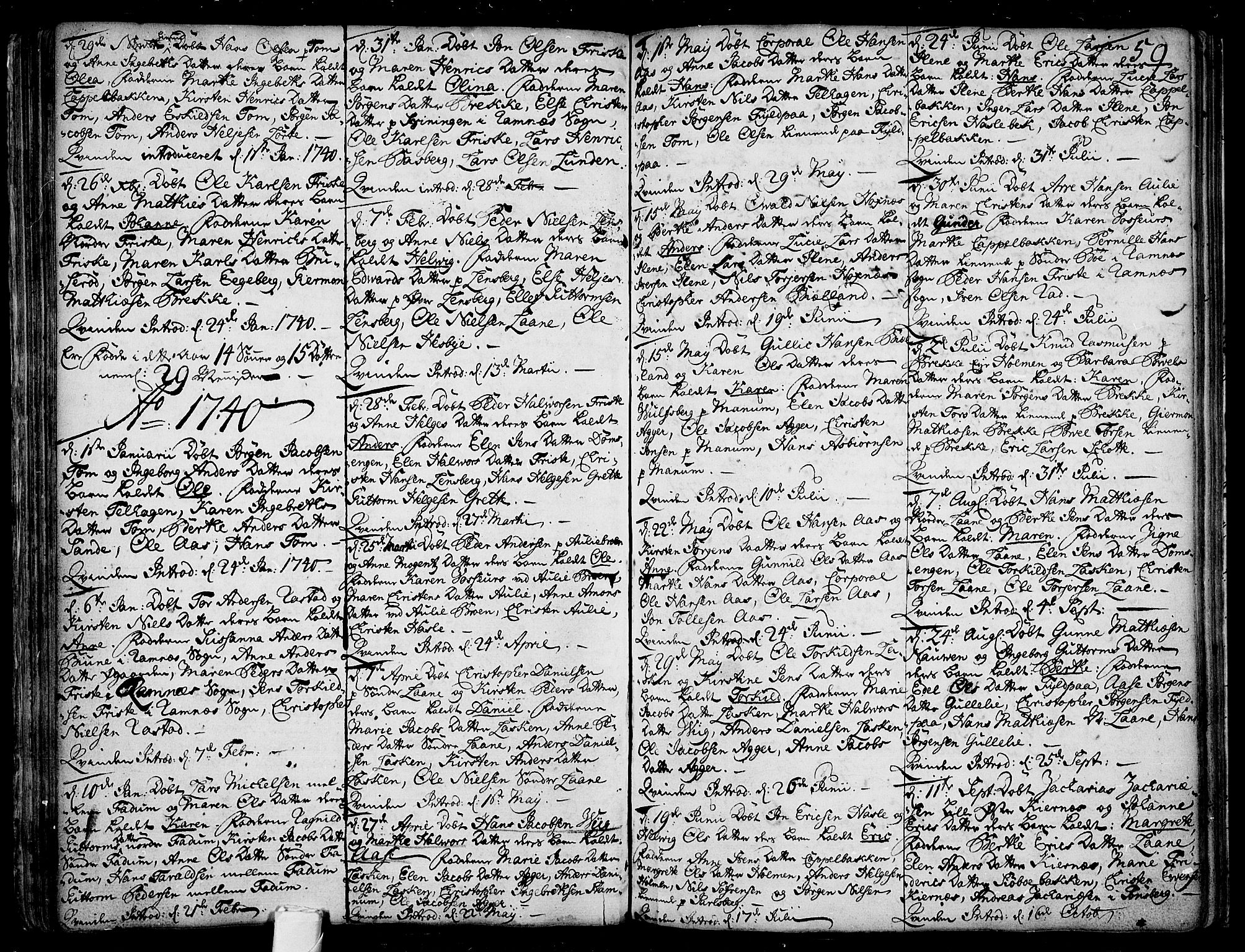 Sem kirkebøker, AV/SAKO-A-5/F/Fa/L0001: Parish register (official) no. I 1, 1702-1763, p. 59