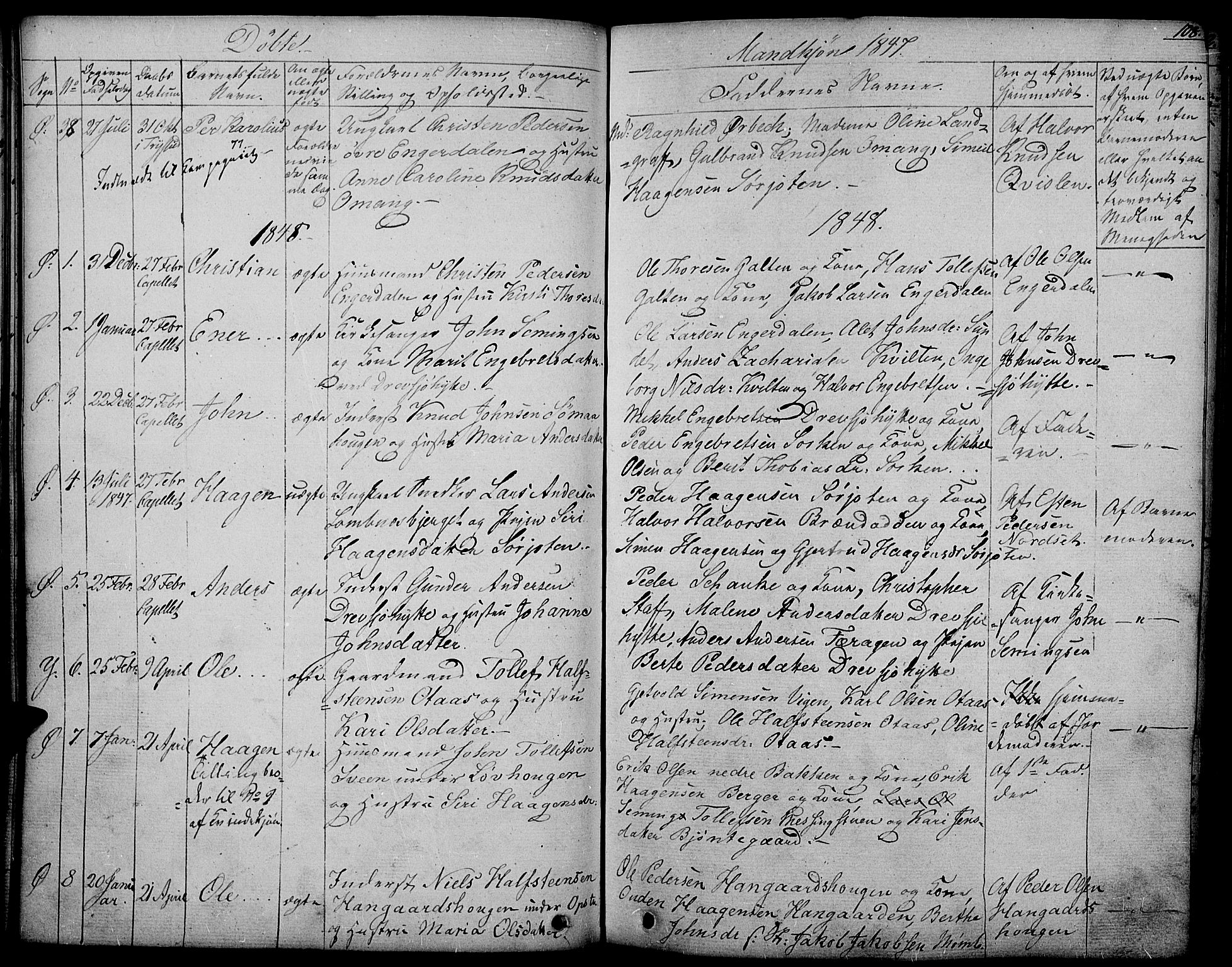 Rendalen prestekontor, SAH/PREST-054/H/Ha/Haa/L0004: Parish register (official) no. 4, 1829-1852, p. 108