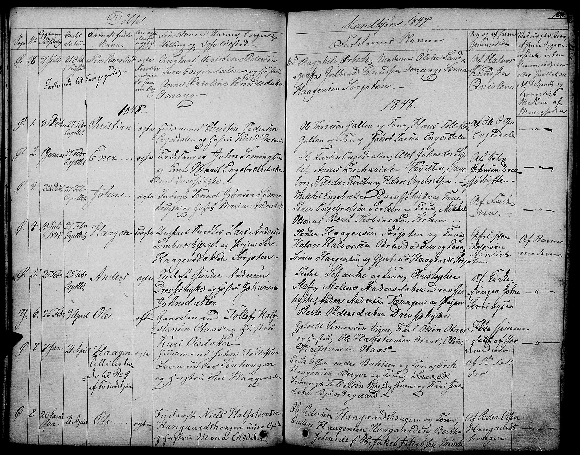 Rendalen prestekontor, AV/SAH-PREST-054/H/Ha/Haa/L0004: Parish register (official) no. 4, 1829-1852, p. 108