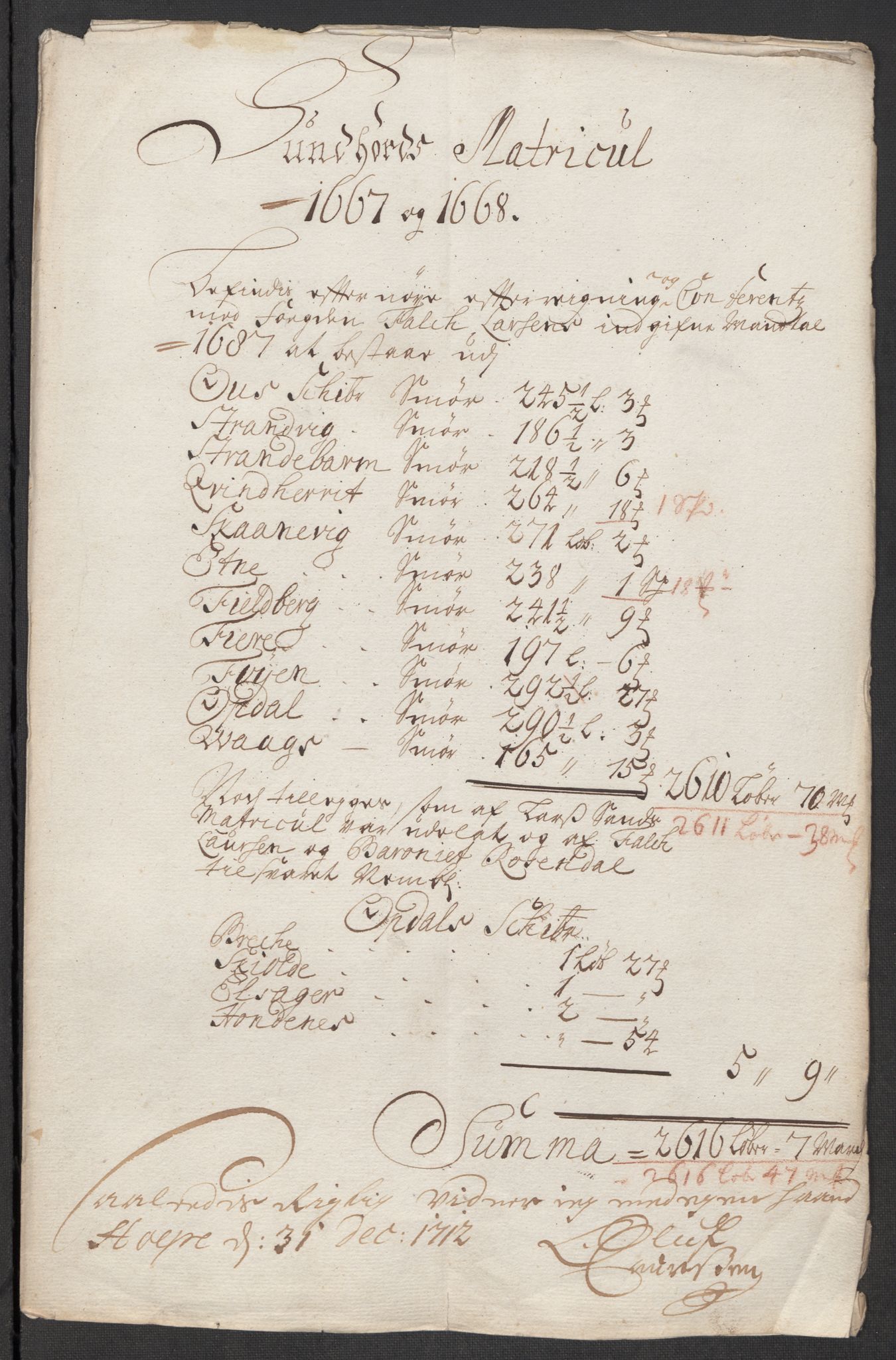 Rentekammeret inntil 1814, Reviderte regnskaper, Fogderegnskap, RA/EA-4092/R48/L2988: Fogderegnskap Sunnhordland og Hardanger, 1712, p. 44