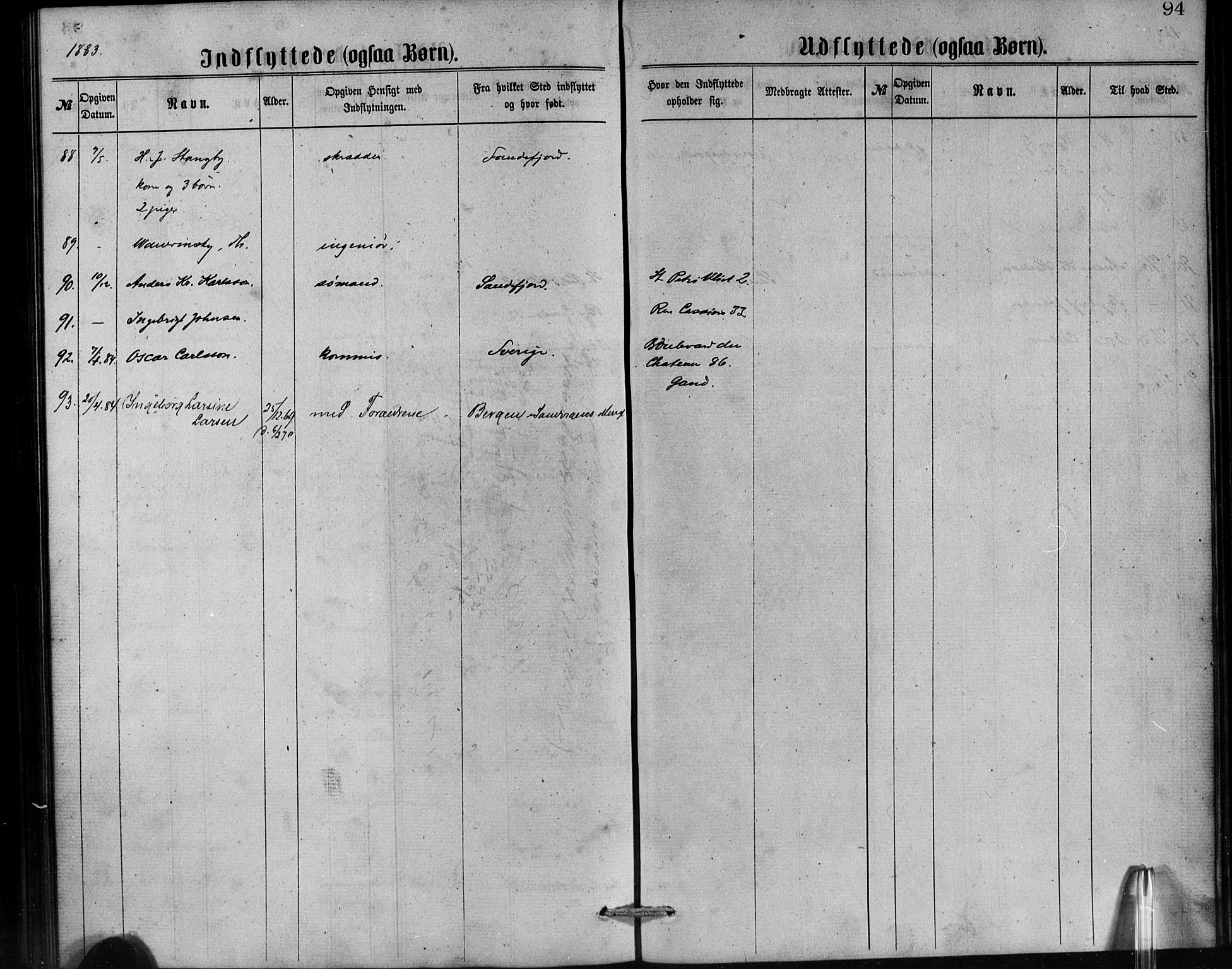 Den norske sjømannsmisjon i utlandet/Antwerpen, SAB/SAB/PA-0105/H/Ha/L0001: Parish register (official) no. A 1, 1865-1887, p. 94