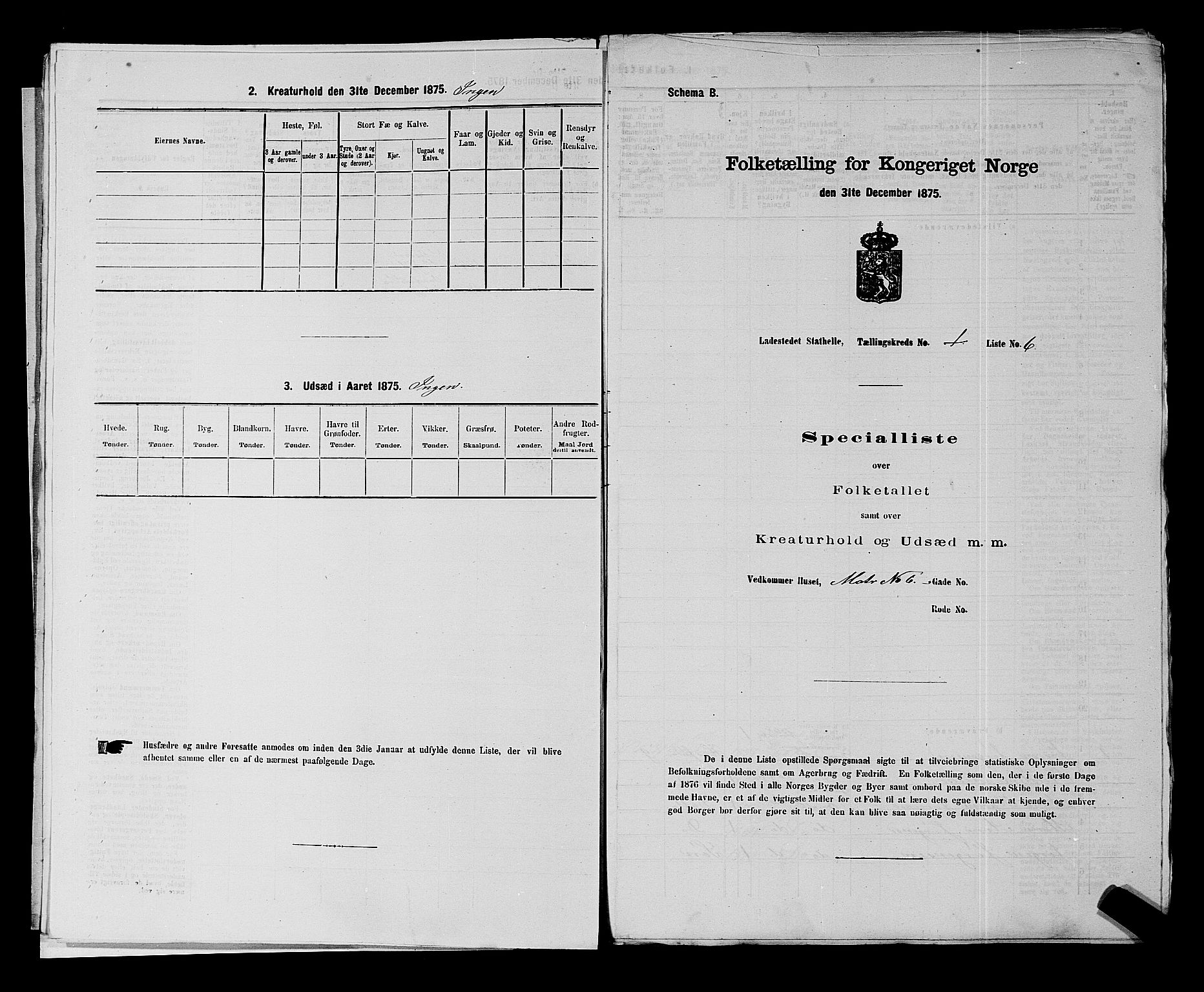 SAKO, 1875 census for 0803B Bamble/Stathelle, 1875, p. 19