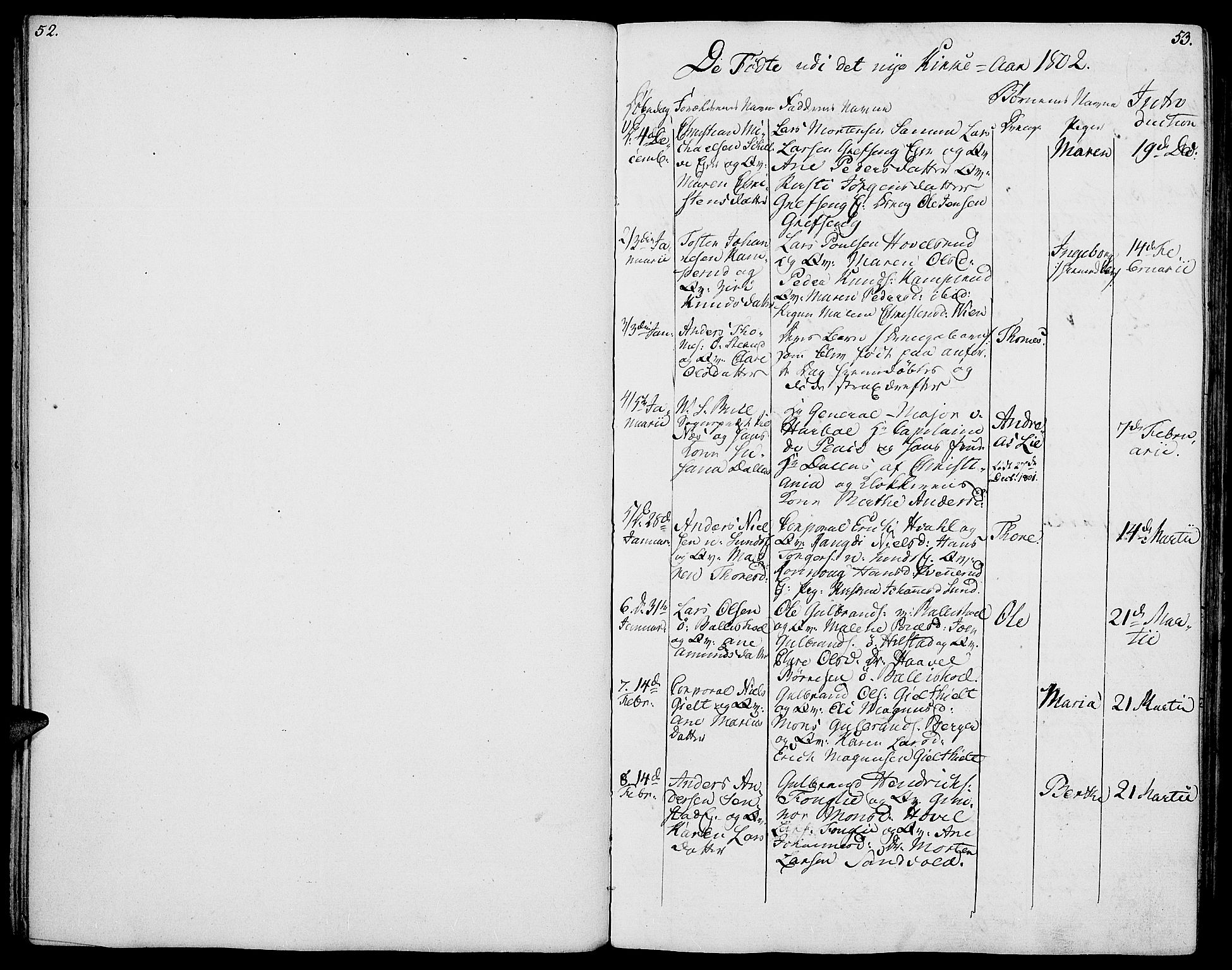 Nes prestekontor, Hedmark, AV/SAH-PREST-020/K/Ka/L0001: Parish register (official) no. 1, 1802-1814, p. 52-53