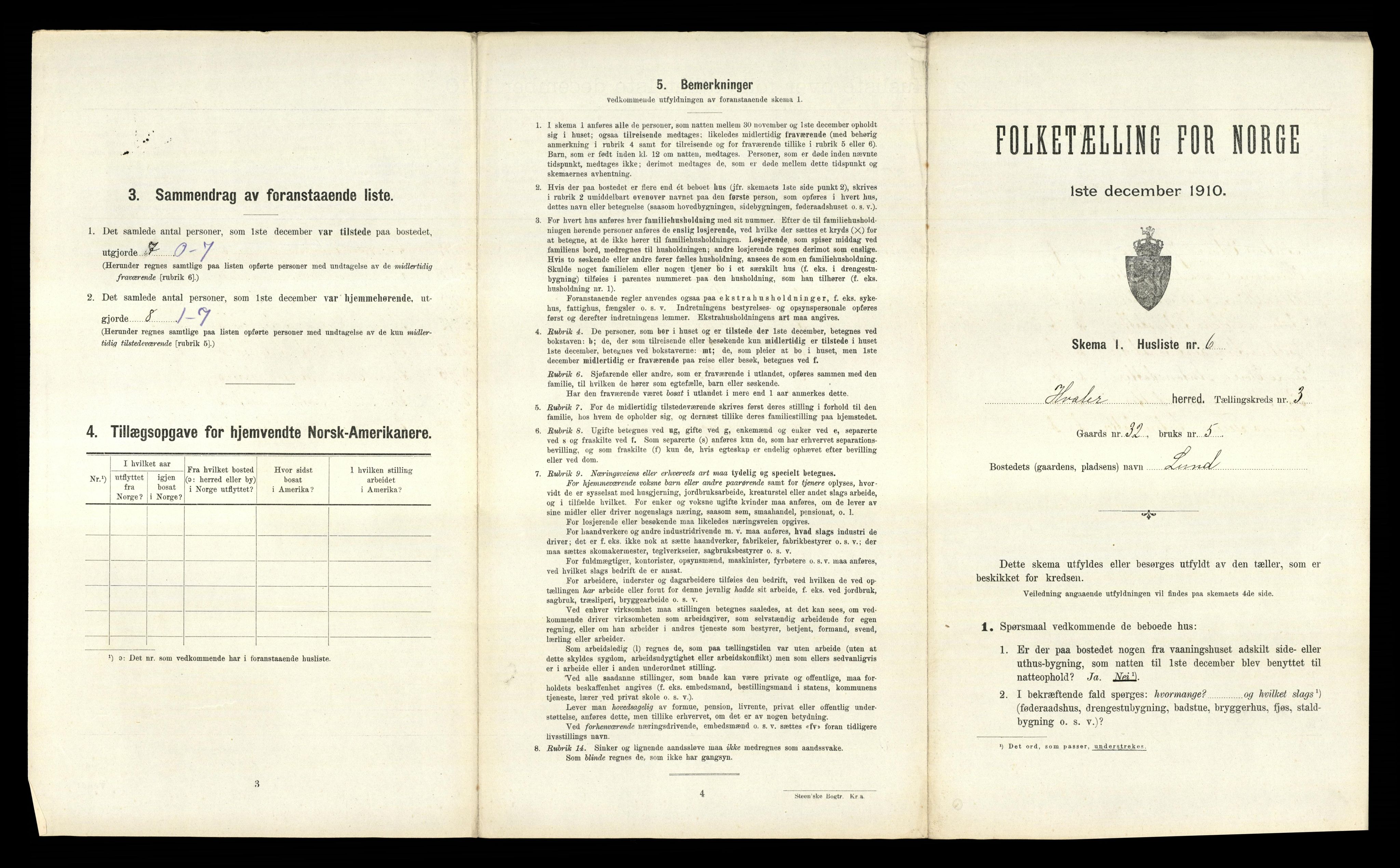 RA, 1910 census for Hvaler, 1910, p. 262