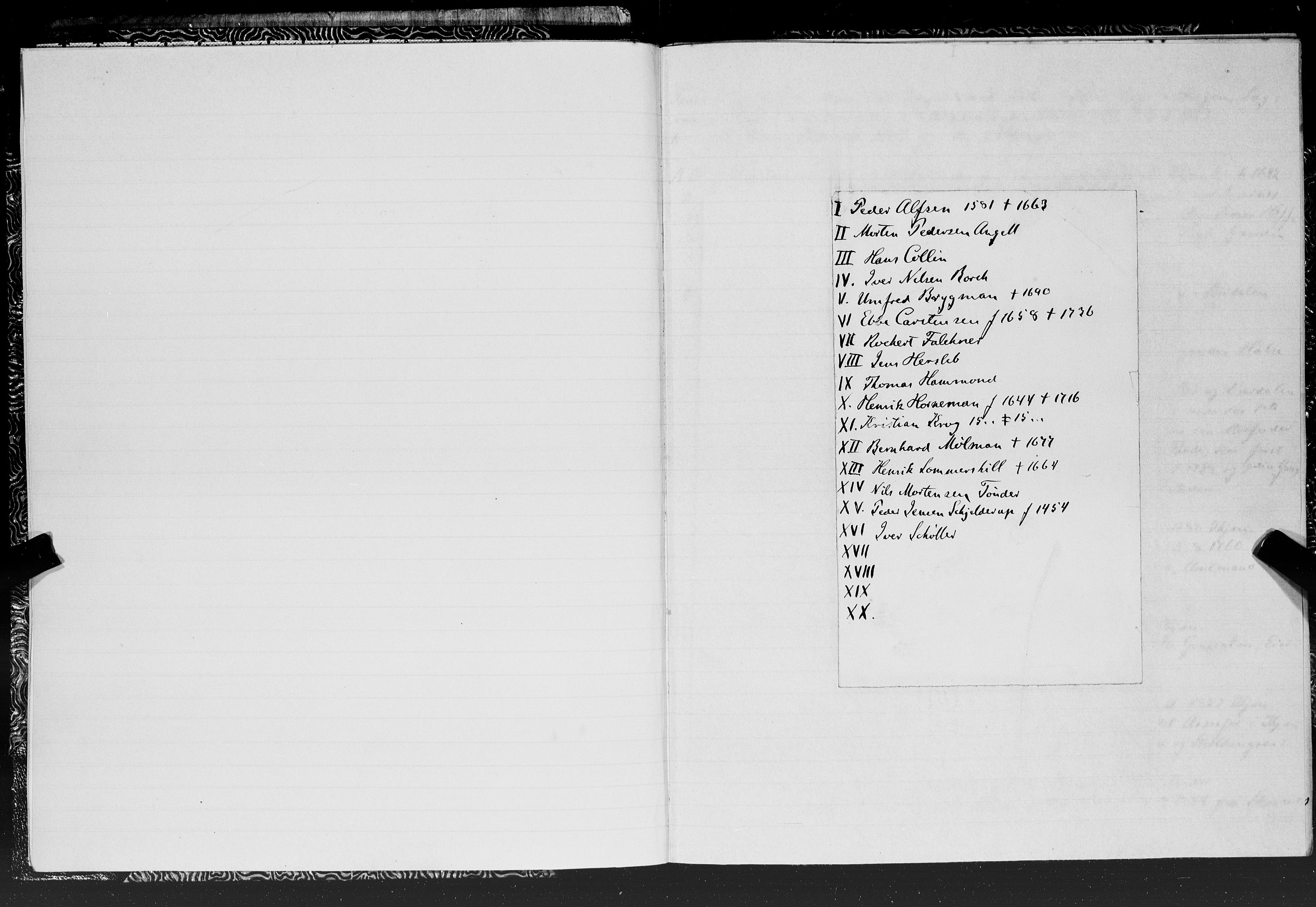 Hornemans samlinger, SAT/PA-X/A/L0014: Jakob Hersleb Hornemans forfedre, 1600-1886