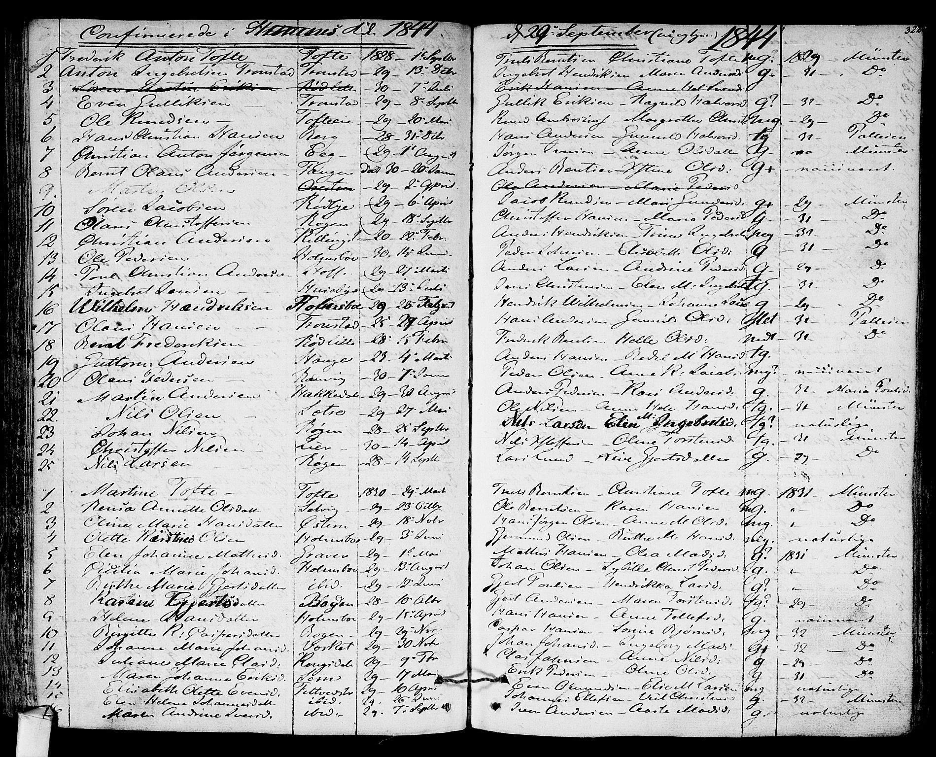 Hurum kirkebøker, AV/SAKO-A-229/F/Fa/L0010: Parish register (official) no. 10, 1827-1846, p. 322