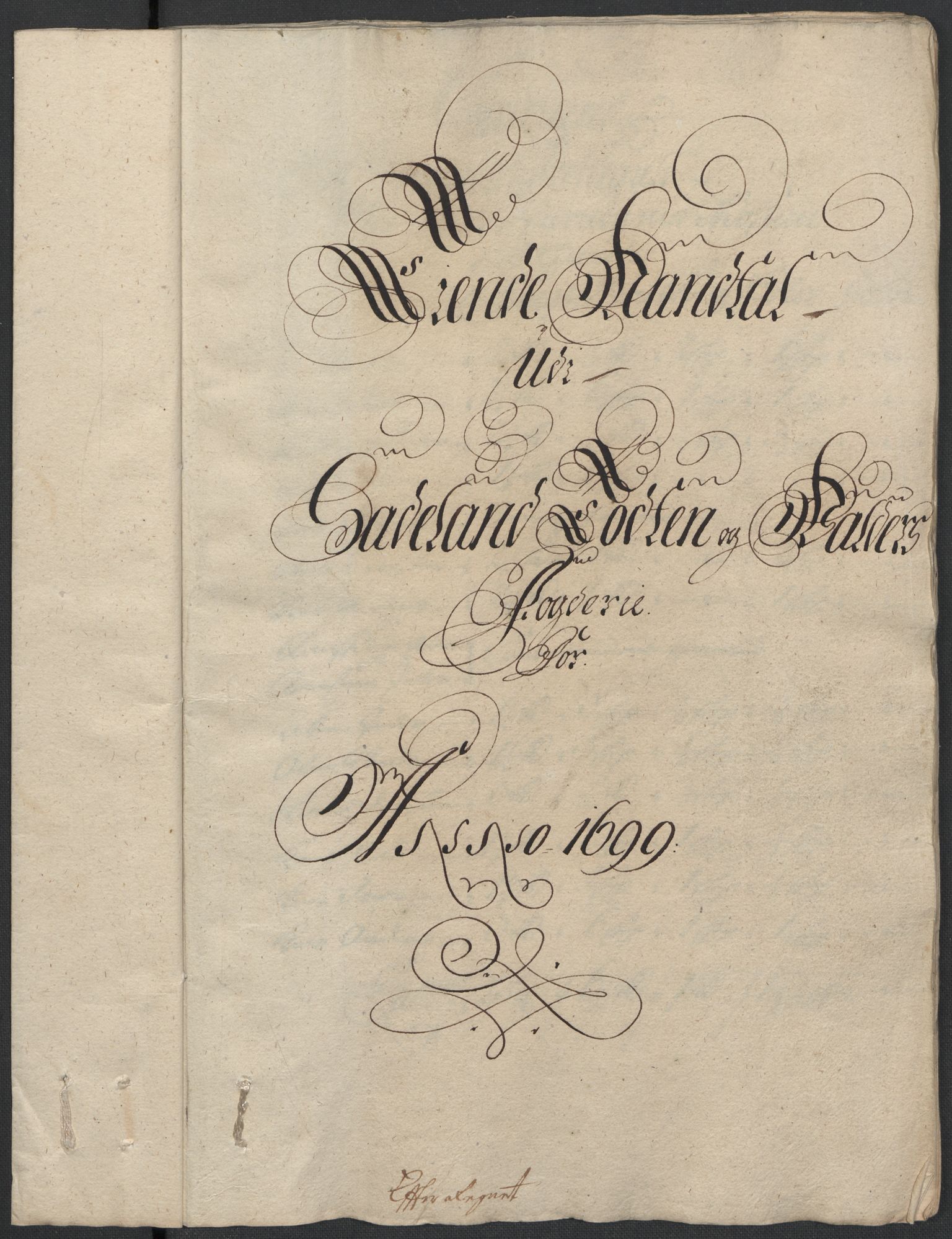 Rentekammeret inntil 1814, Reviderte regnskaper, Fogderegnskap, RA/EA-4092/R18/L1297: Fogderegnskap Hadeland, Toten og Valdres, 1699, p. 264