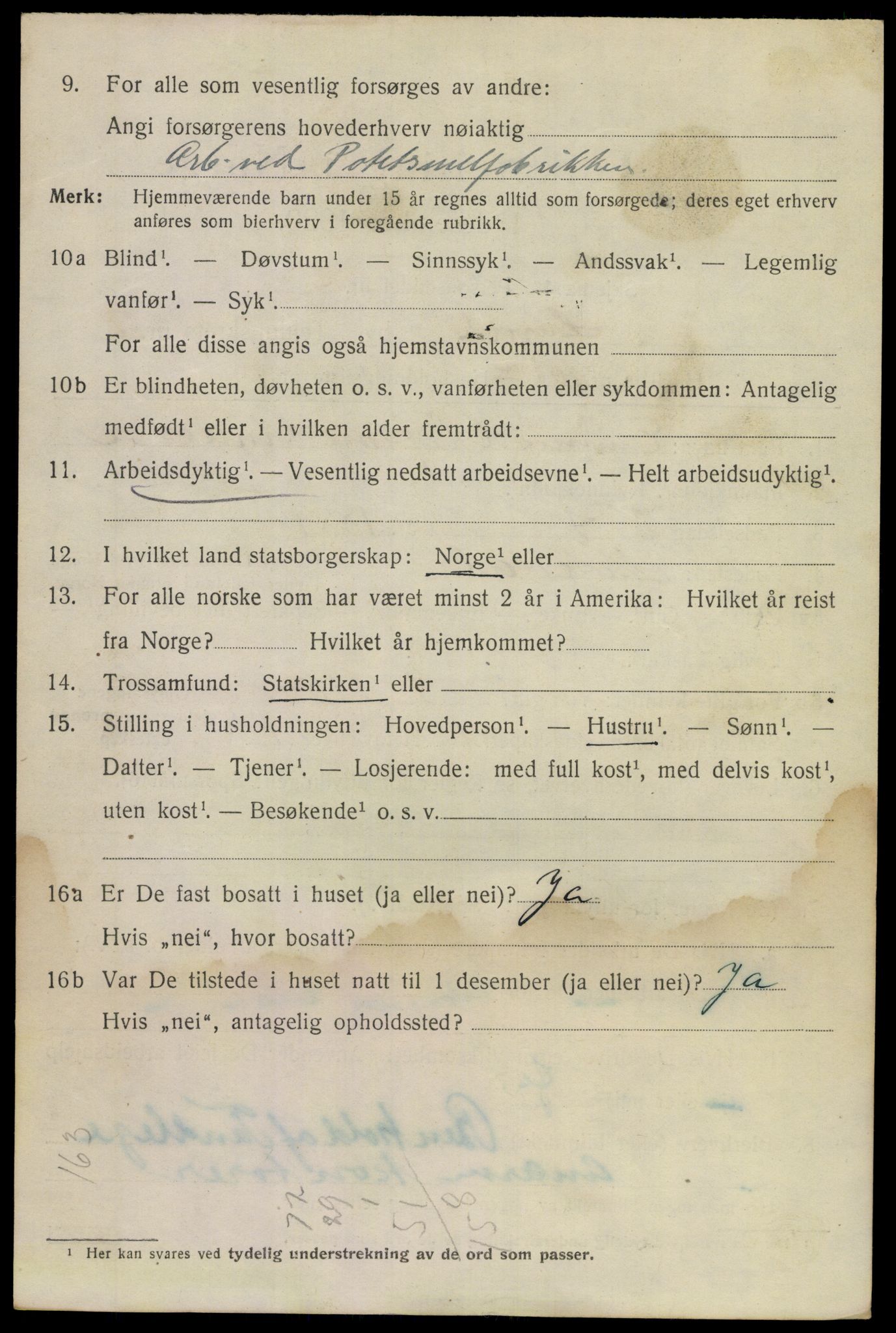 SAKO, 1920 census for Larvik, 1920, p. 22543