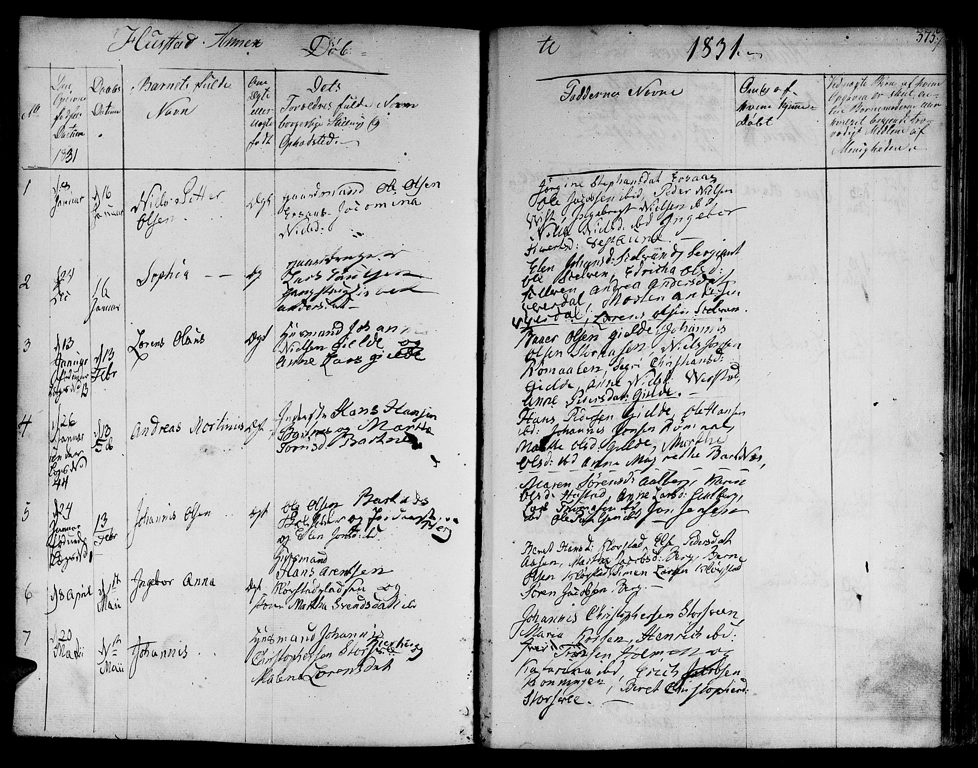 Ministerialprotokoller, klokkerbøker og fødselsregistre - Nord-Trøndelag, SAT/A-1458/730/L0277: Parish register (official) no. 730A06 /3, 1830-1839, p. 375