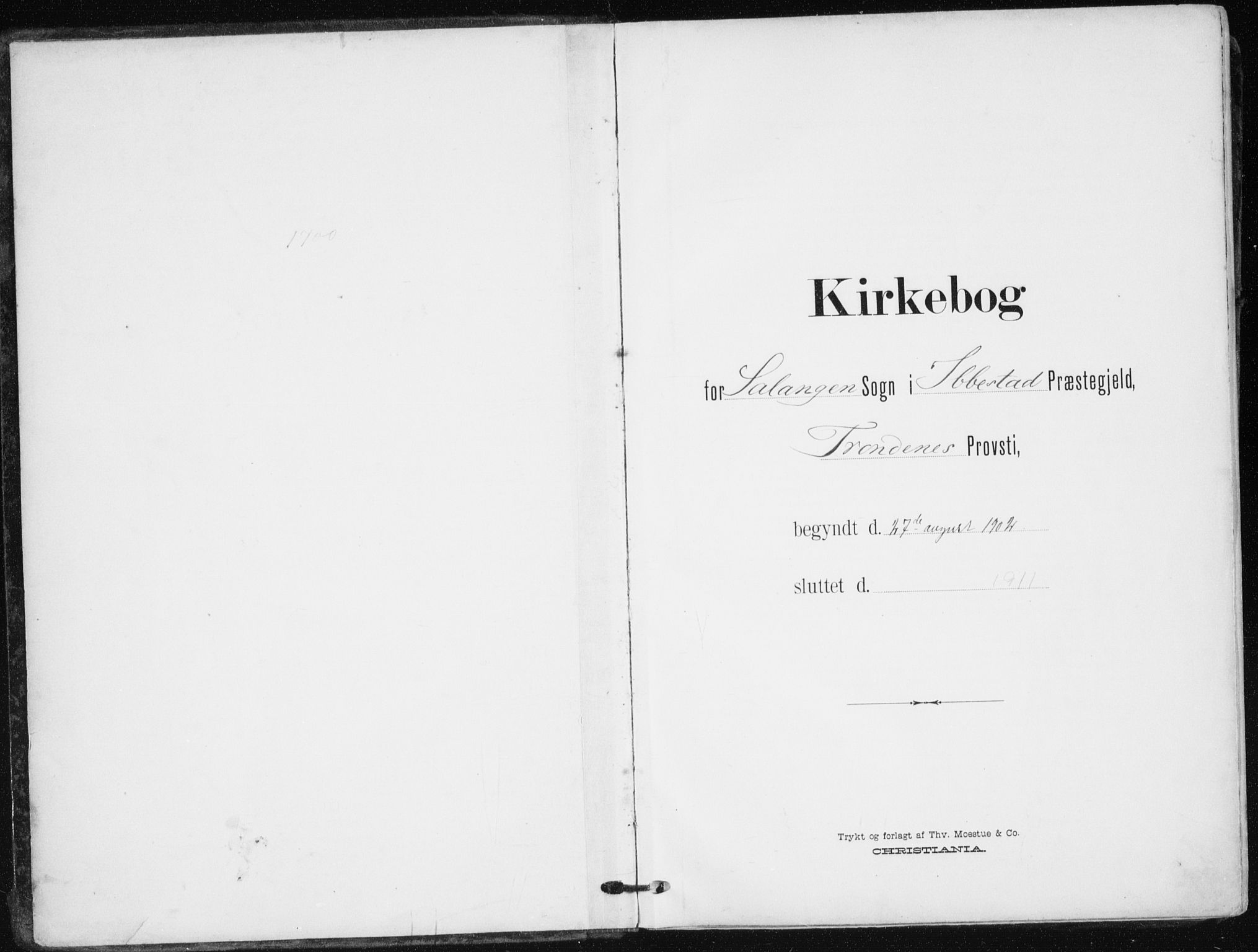 Salangen sokneprestembete, AV/SATØ-S-1324/H/Ha/L0002kirke: Parish register (official) no. 2, 1902-1911