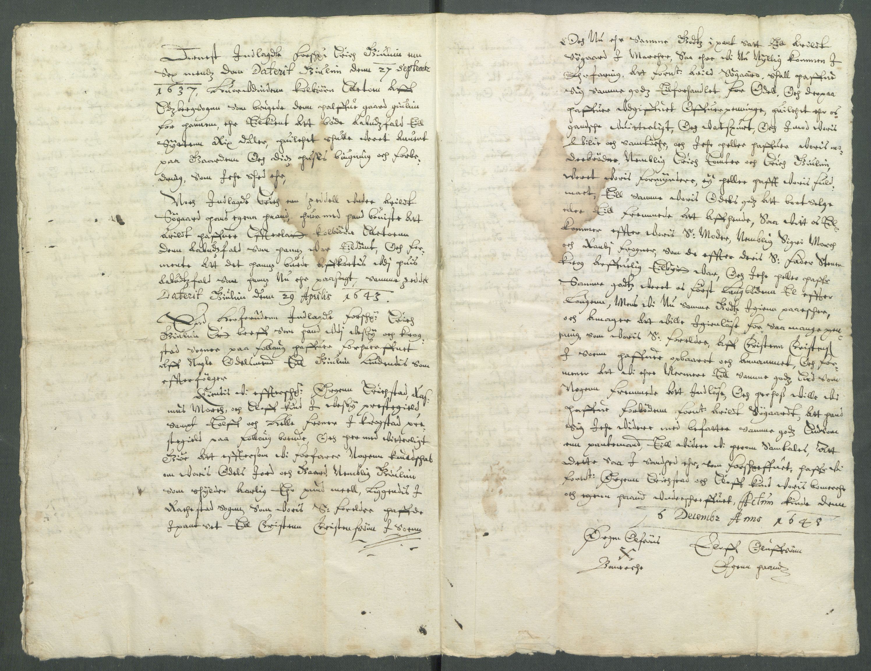 Riksarkivets diplomsamling, AV/RA-EA-5965/F02/L0161: Dokumenter, 1648, p. 113