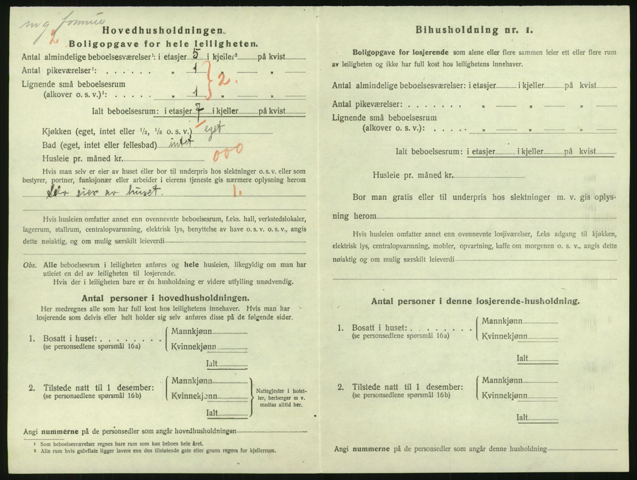 SAK, 1920 census for Grimstad, 1920, p. 1668