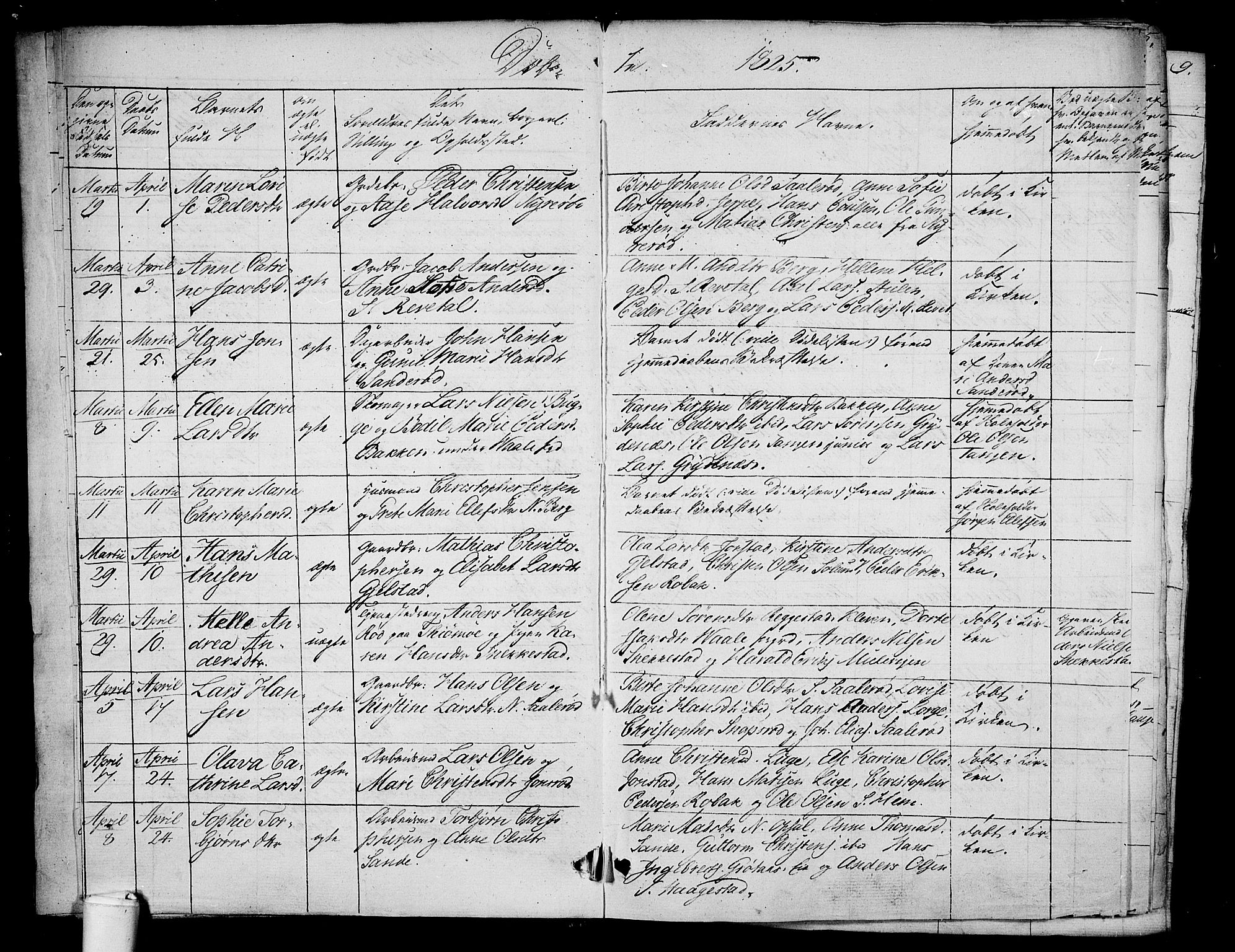 Våle kirkebøker, AV/SAKO-A-334/F/Fa/L0008: Parish register (official) no. I 8, 1824-1844, p. 4