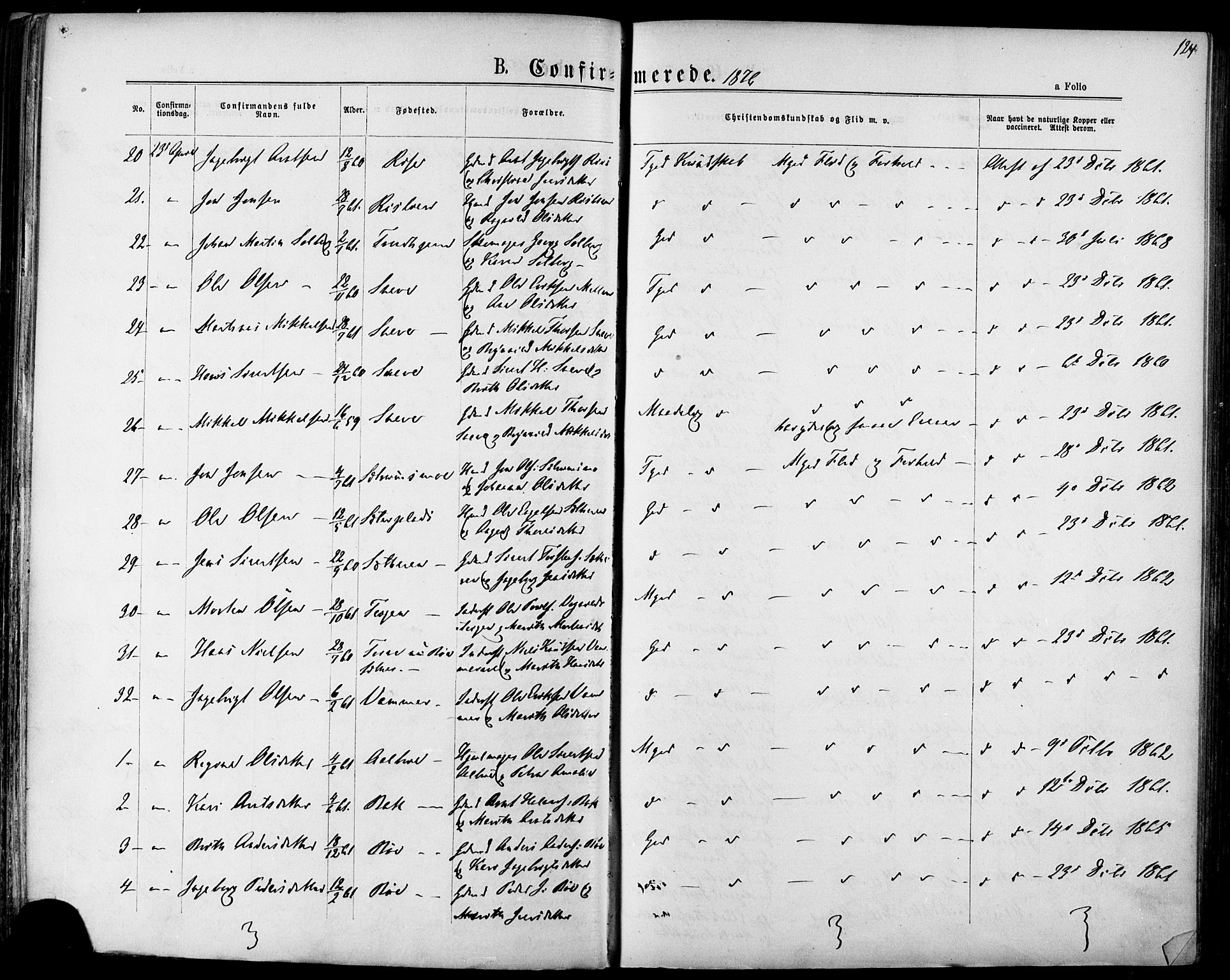 Ministerialprotokoller, klokkerbøker og fødselsregistre - Sør-Trøndelag, SAT/A-1456/678/L0900: Parish register (official) no. 678A09, 1872-1881, p. 124