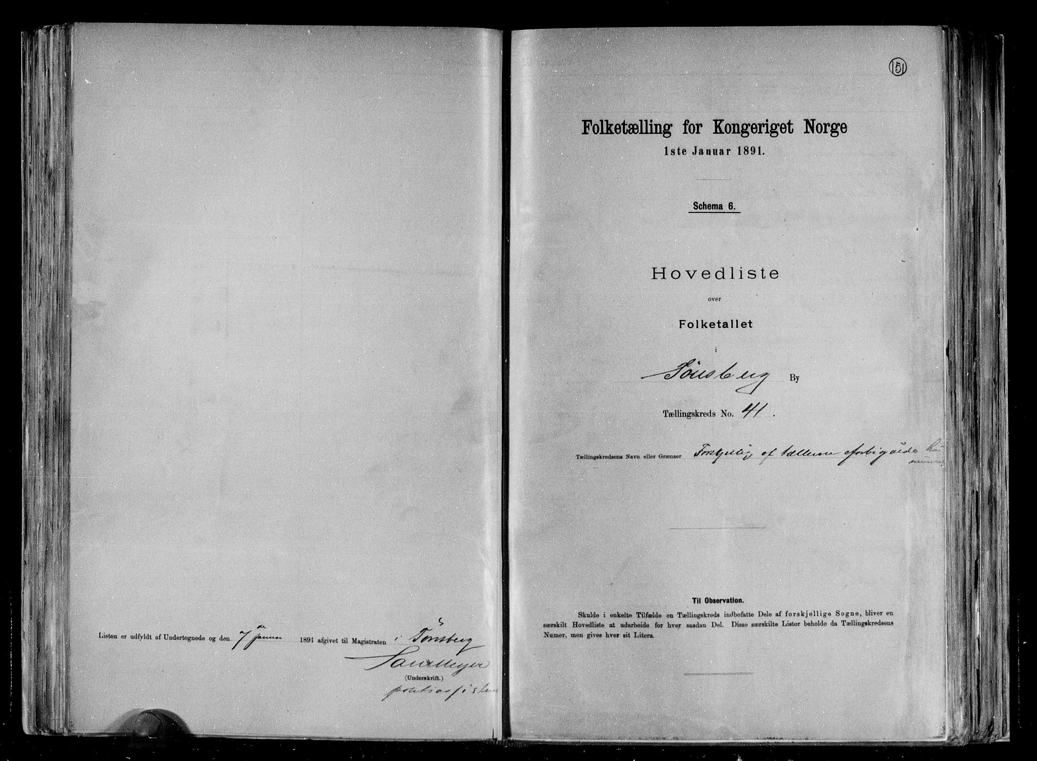 RA, 1891 census for 0705 Tønsberg, 1891, p. 85