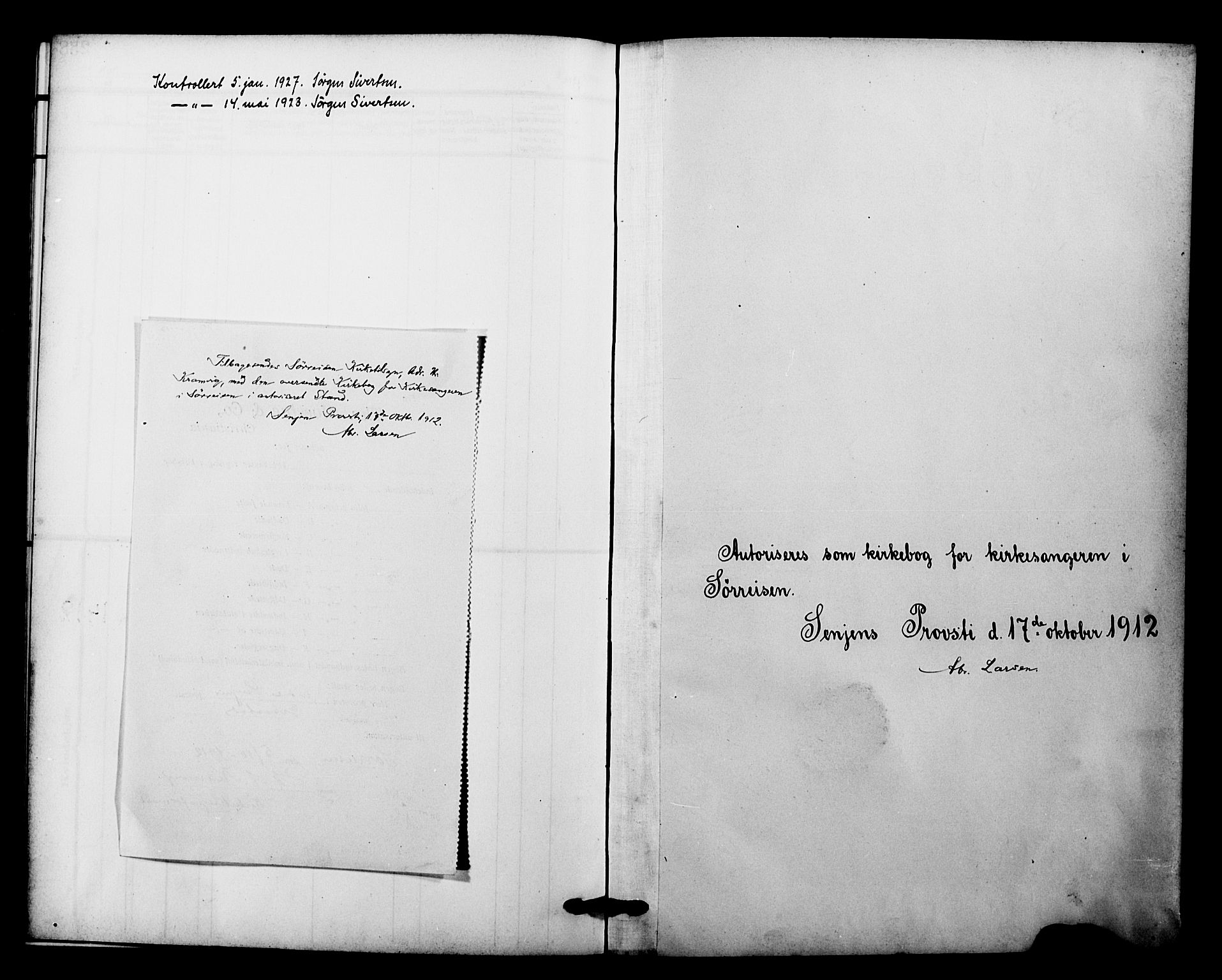 Tranøy sokneprestkontor, SATØ/S-1313/I/Ia/Iab/L0023klokker: Parish register (copy) no. 23, 1913-1928