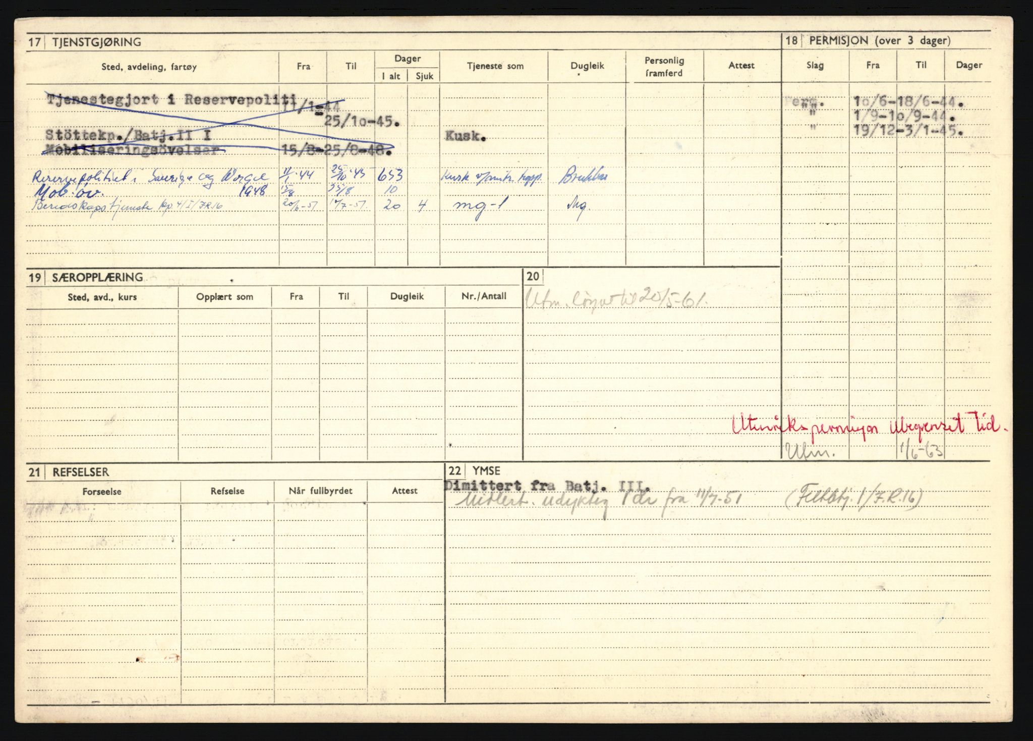 Forsvaret, Troms infanteriregiment nr. 16, AV/RA-RAFA-3146/P/Pa/L0024/0002: Rulleblad / Rulleblad for regimentets menige mannskaper, årsklasse 1941, 1941, p. 67