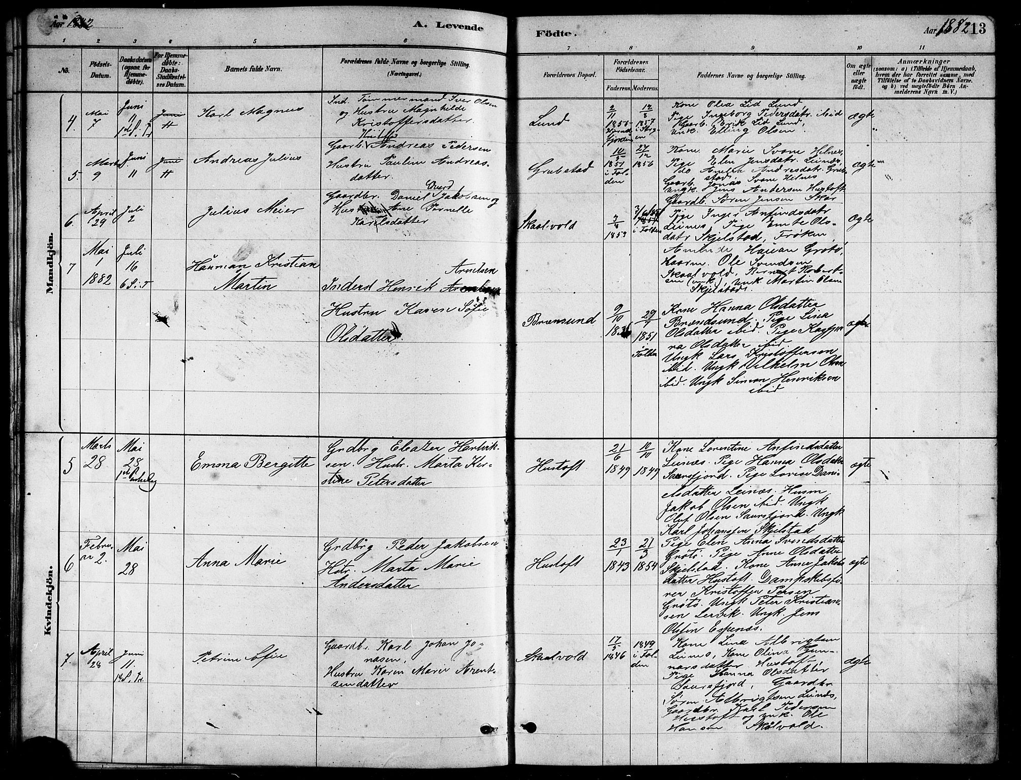 Ministerialprotokoller, klokkerbøker og fødselsregistre - Nordland, AV/SAT-A-1459/857/L0828: Parish register (copy) no. 857C03, 1879-1908, p. 13