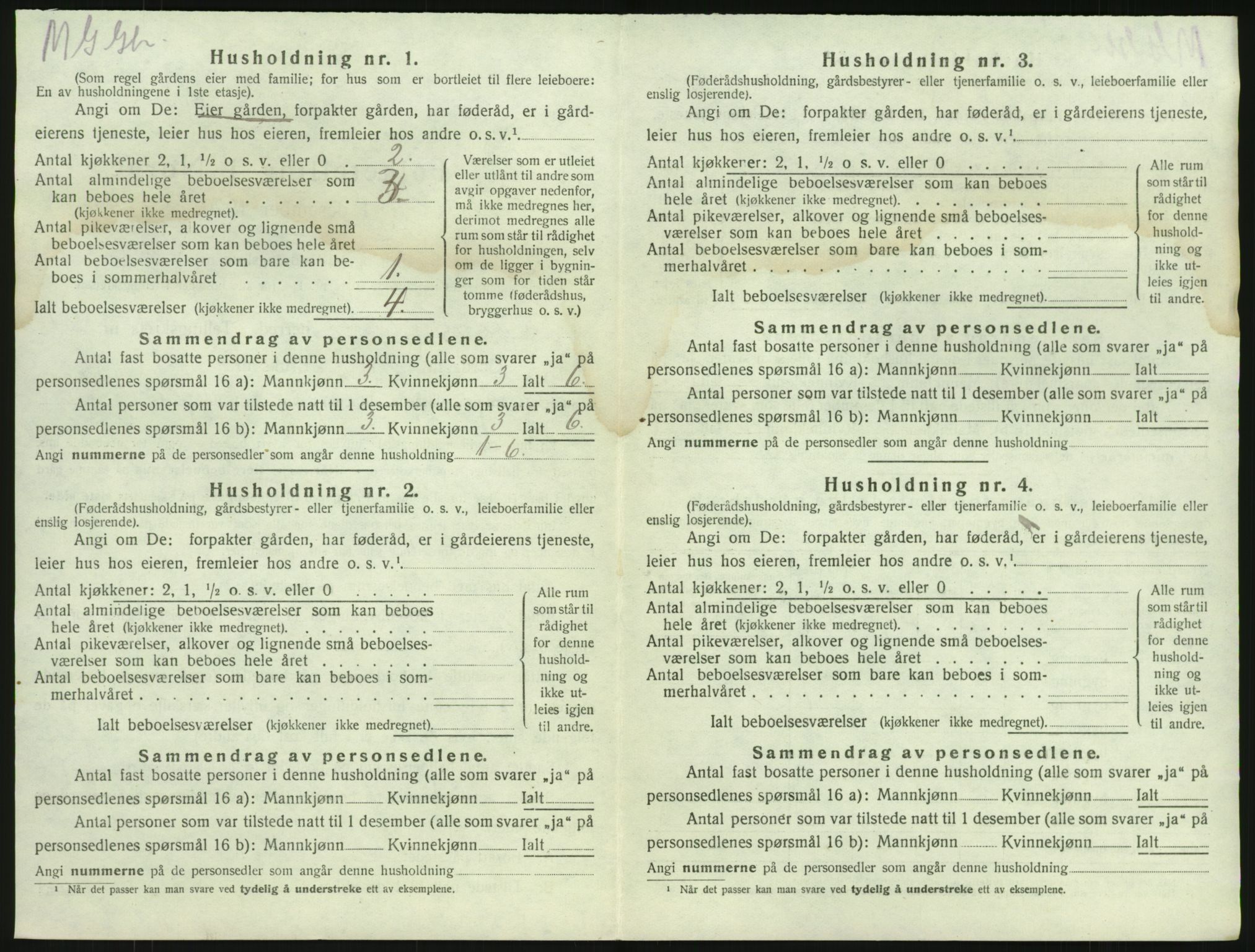 SAKO, 1920 census for Brunlanes, 1920, p. 320