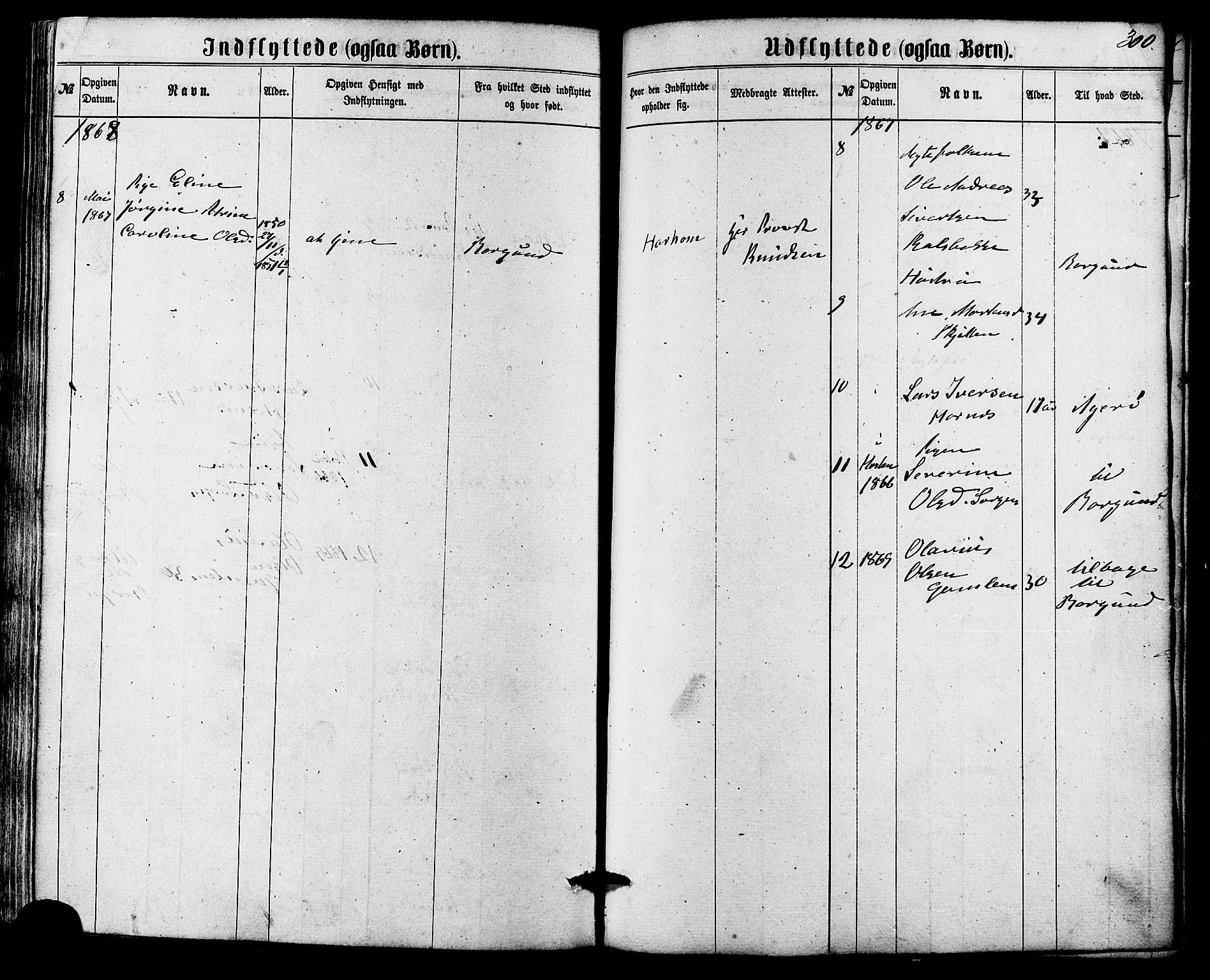 Ministerialprotokoller, klokkerbøker og fødselsregistre - Møre og Romsdal, SAT/A-1454/536/L0498: Parish register (official) no. 536A07, 1862-1875, p. 300