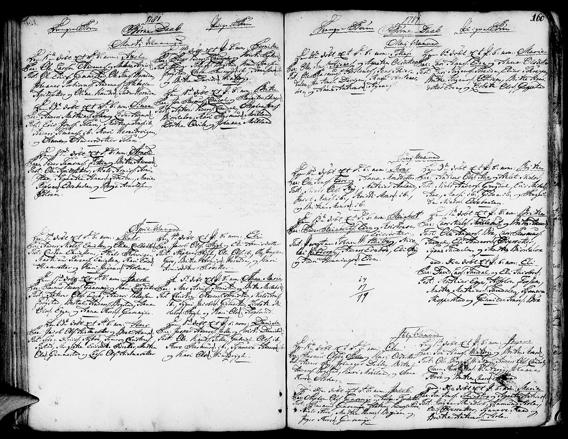 Gloppen sokneprestembete, AV/SAB-A-80101/H/Haa/Haaa/L0004: Parish register (official) no. A 4, 1758-1784, p. 160