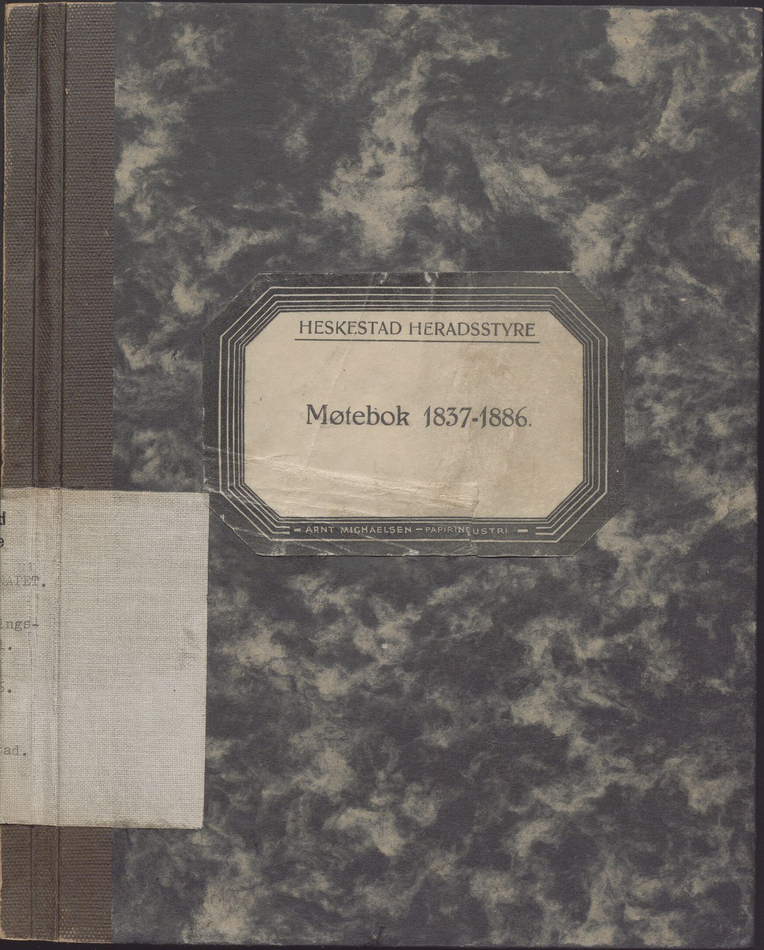 Heskestad kommune - Formannskapet, IKAR/K-101732/A/L0002: Møtebok (Særutskrift), 1837-1886